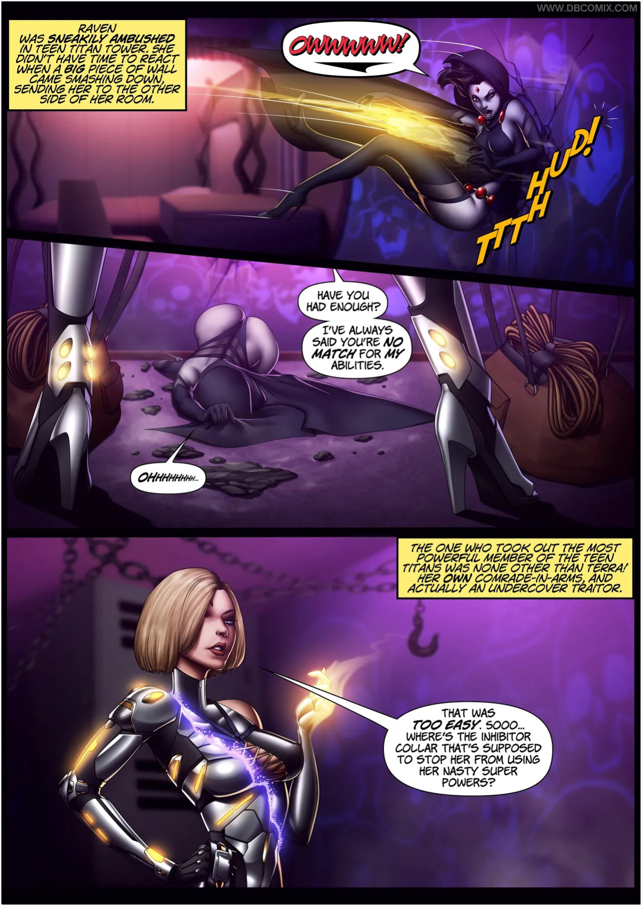 DBCOMIX Teen Titans Raven + Starfire + Blackfire