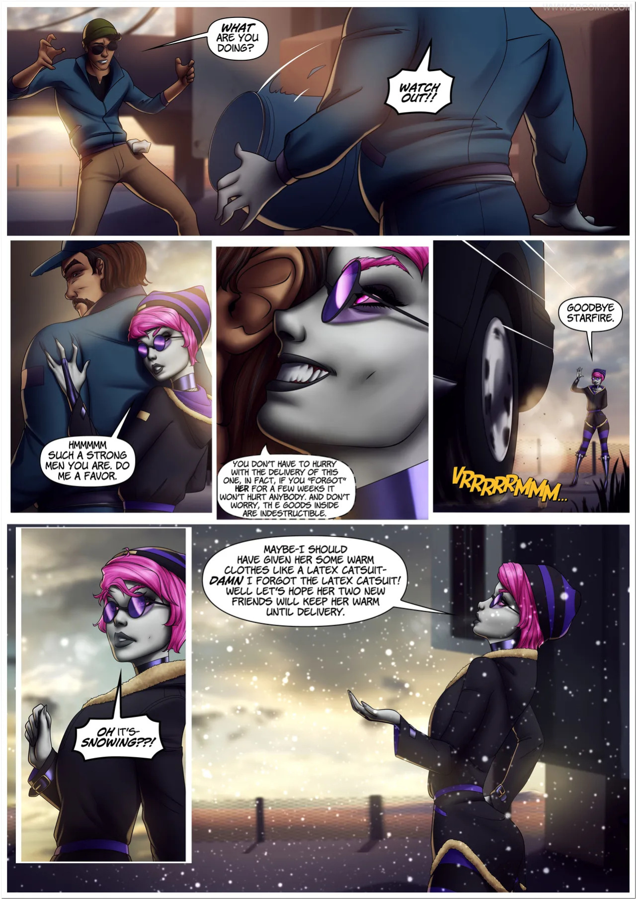 DBCOMIX Teen Titans Raven + Starfire + Blackfire