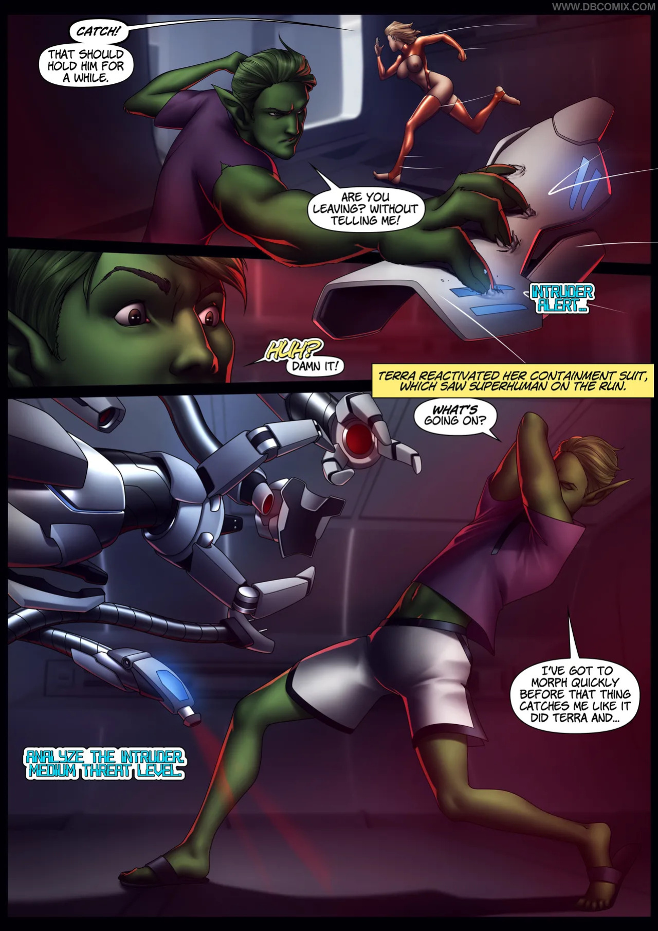 DBCOMIX Teen Titans Raven + Starfire + Blackfire