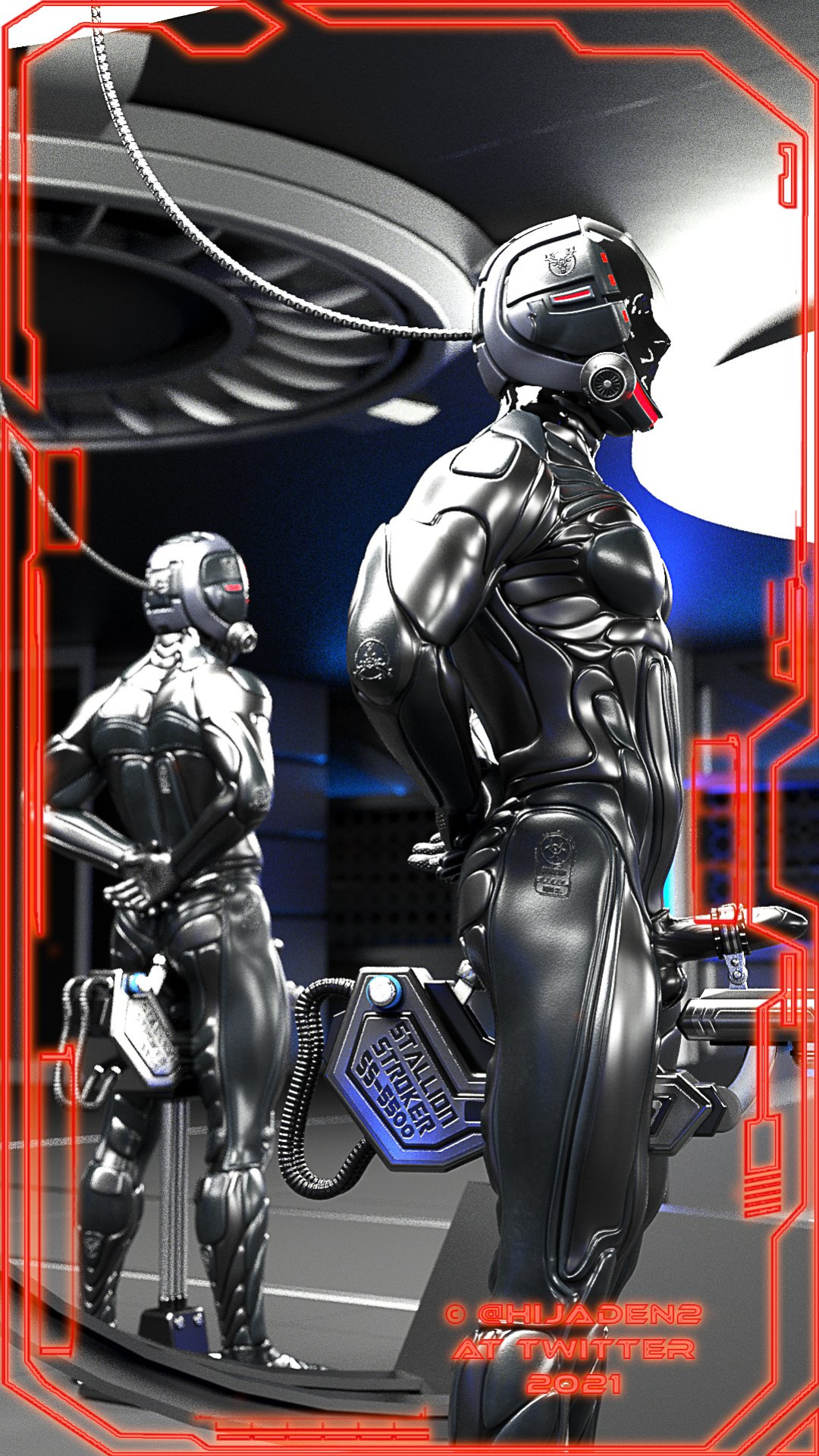 [Hijaden] Rubber Drone Milking