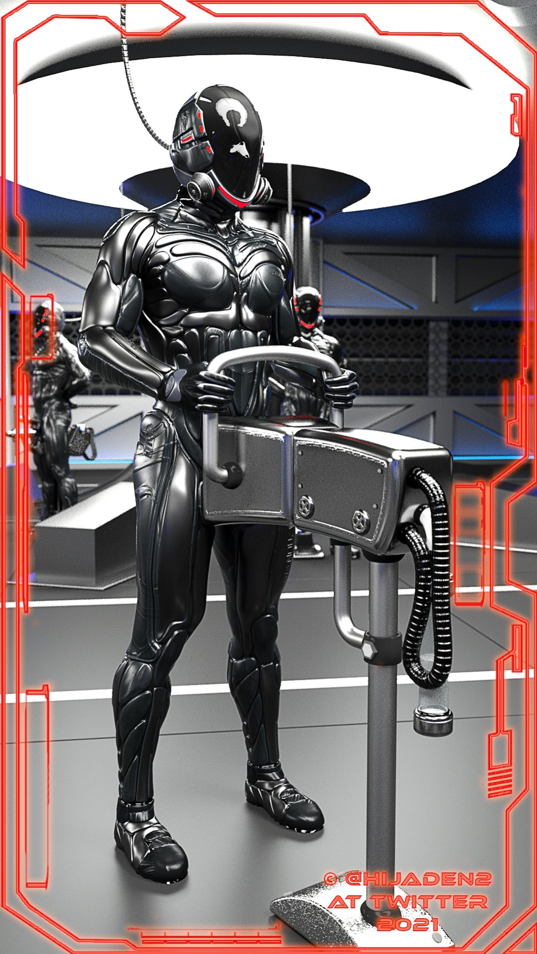 [Hijaden] Rubber Drone Milking