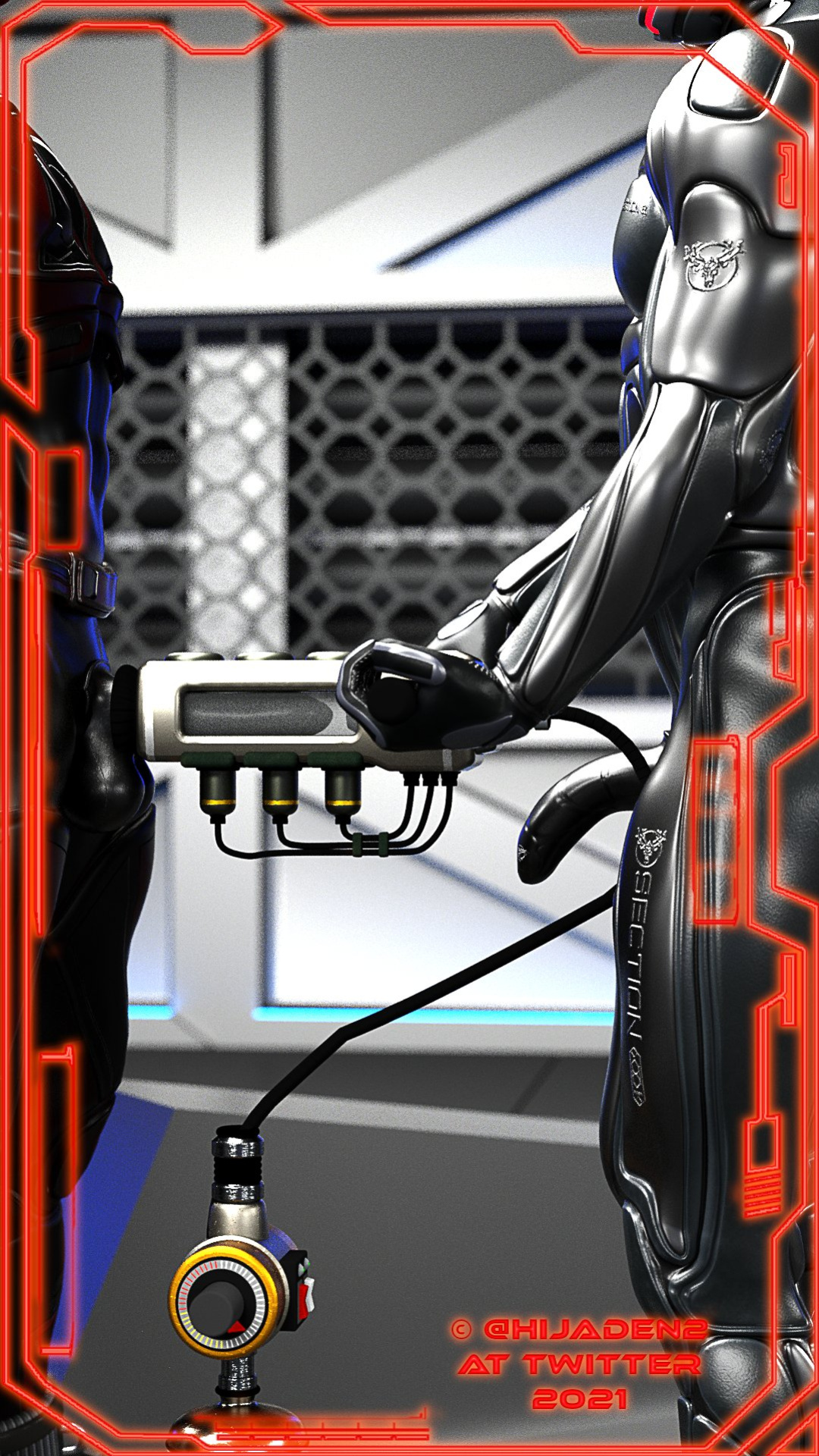 [Hijaden] Rubber Drone Milking