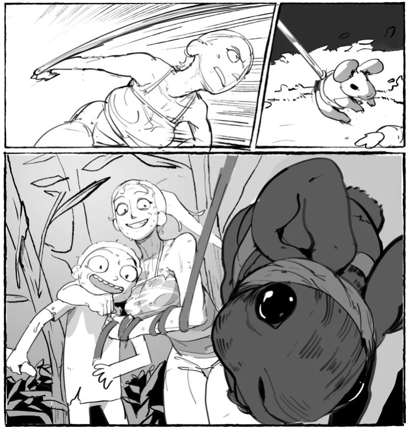 [Matchattea] That Time me and my younger brother got stranded in some alien planet and can't get back home. Also I'm secretly attracted to him and I think he is attracted to me too. But I can't say anything- (Rick & Morty) [ongoing]