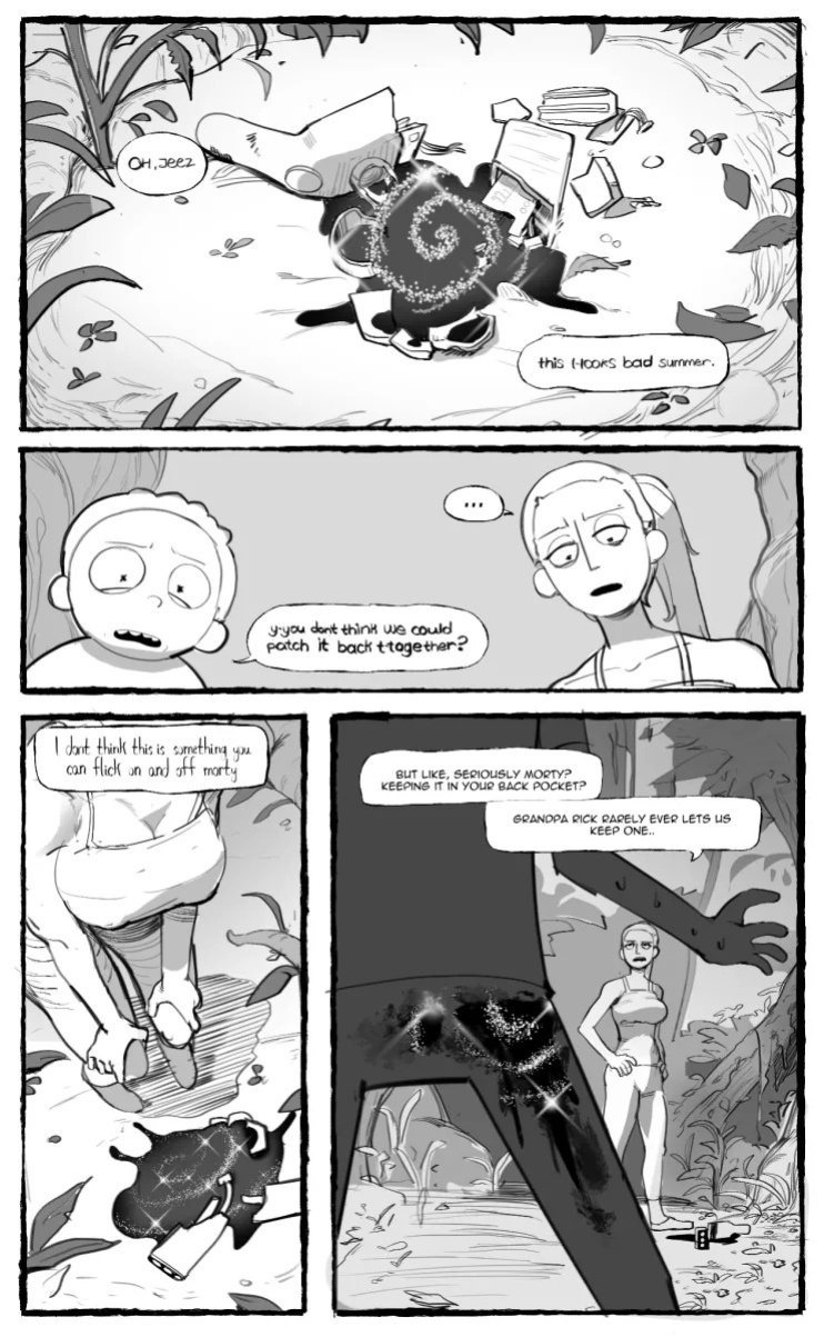 [Matchattea] That Time me and my younger brother got stranded in some alien planet and can't get back home. Also I'm secretly attracted to him and I think he is attracted to me too. But I can't say anything- (Rick & Morty) [ongoing]