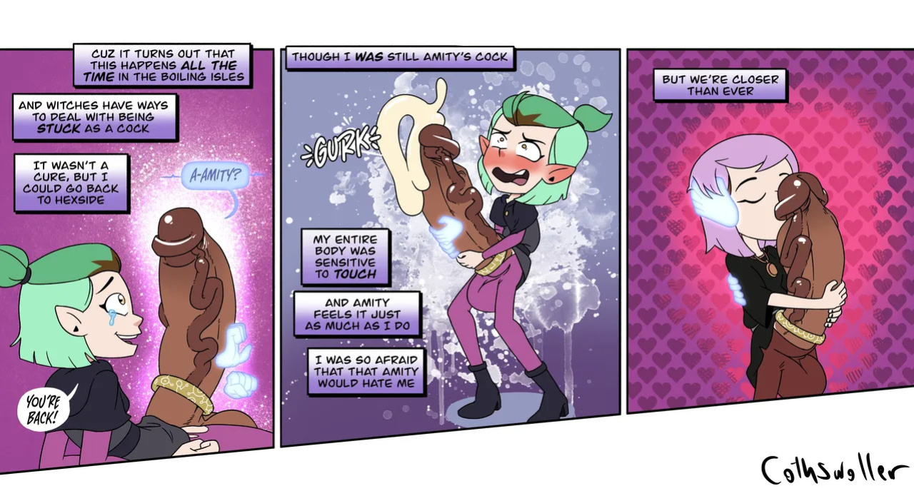 [Cothswoller] What if Luz got Permanently Turned into Amity's Cock and Balls?