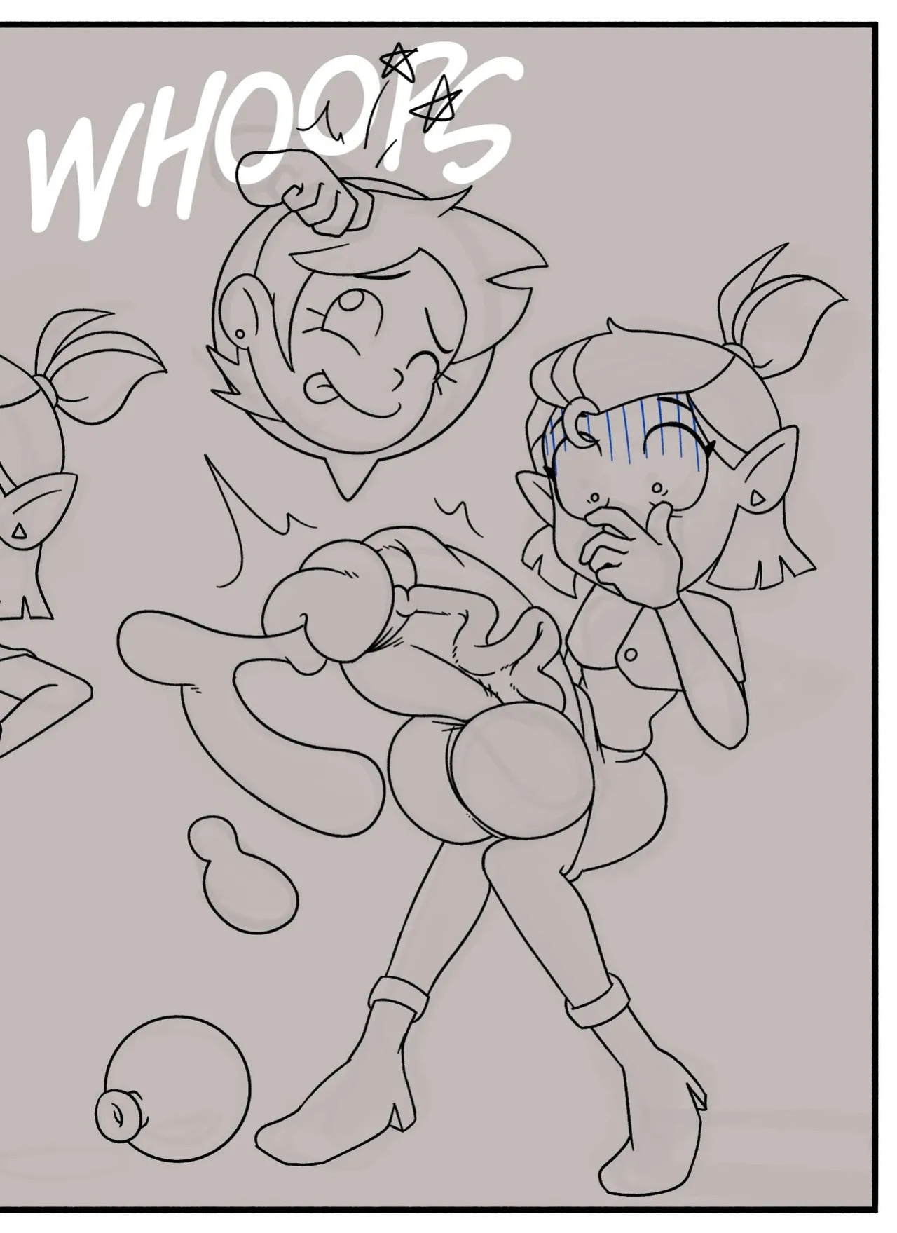 [Cothswoller] What if Luz got Permanently Turned into Amity's Cock and Balls?