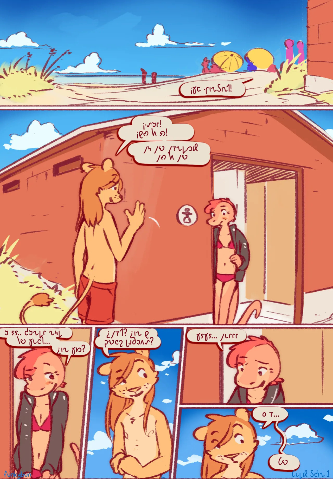 [funkybun] Shedding Skin (Shavian Transliteration)