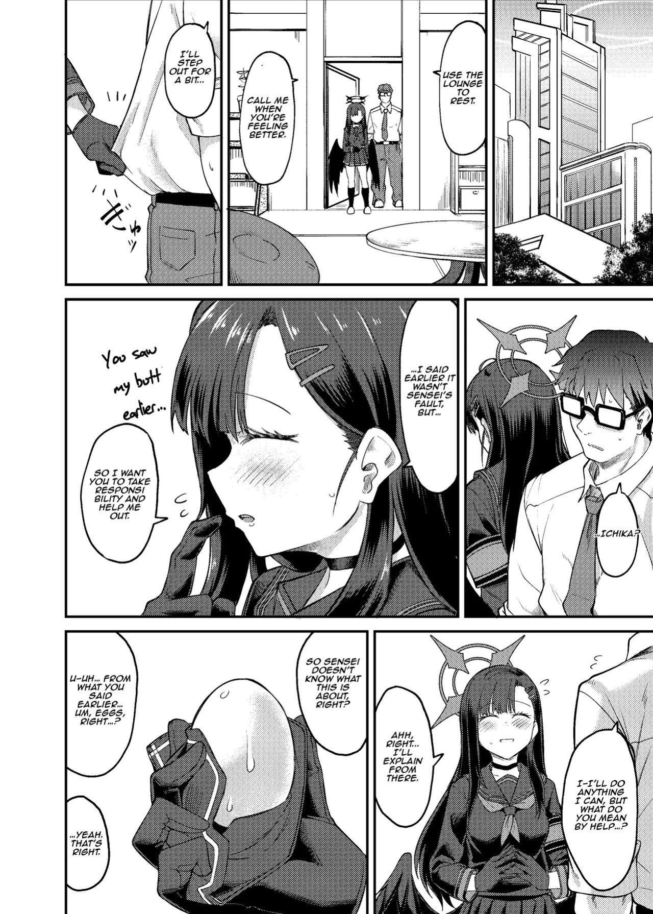 [Hx3I (Hirano Kawajuu)] Ichika Umussu! | Ichika is About to Lay Her Egg! (Blue Archive) [English] [Aishi21] [Digital]
