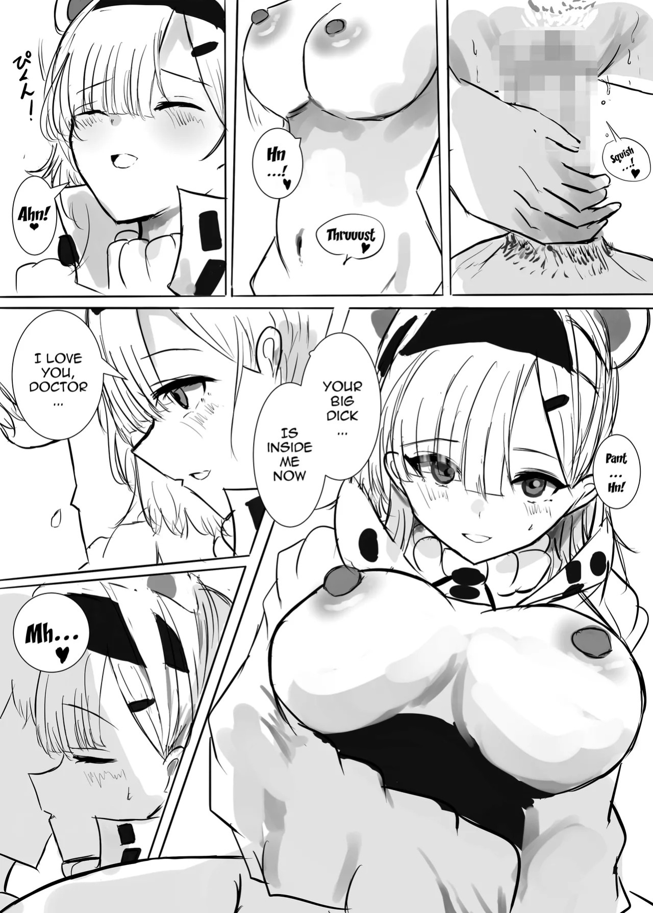 [Sunaneko] Aurora-chan to Karada Attame Ecchi o Suru Ohanashi | Story about Doing Lewd Things with Aurora as She Warms My Body (Arknights) [English] {Doujins.com}
