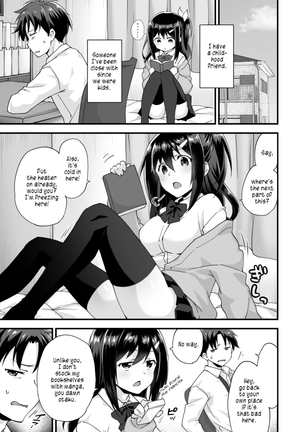 [Doushoku (Morinaga Ramune)] Osananajimi to Kenka Ecchi ~Sunao ni Narenai Namaiki Kanojo~ [English] [s. D. g. scans] [Digital]