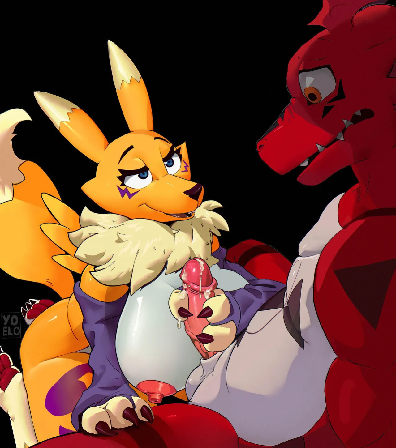 [Yoelrabbit (Ghioel)] Guilmon x Renamon