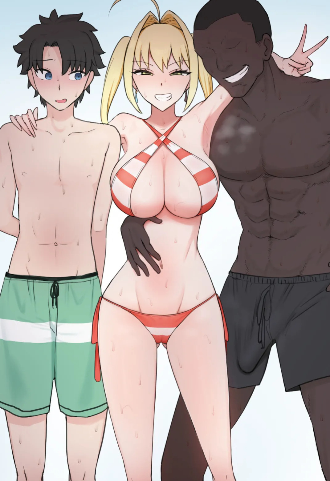 [Giga] Nero x BBC Uwaki H Misetsuke | Nero × BBC Cheating H Show-off (Fate/Grand Order)