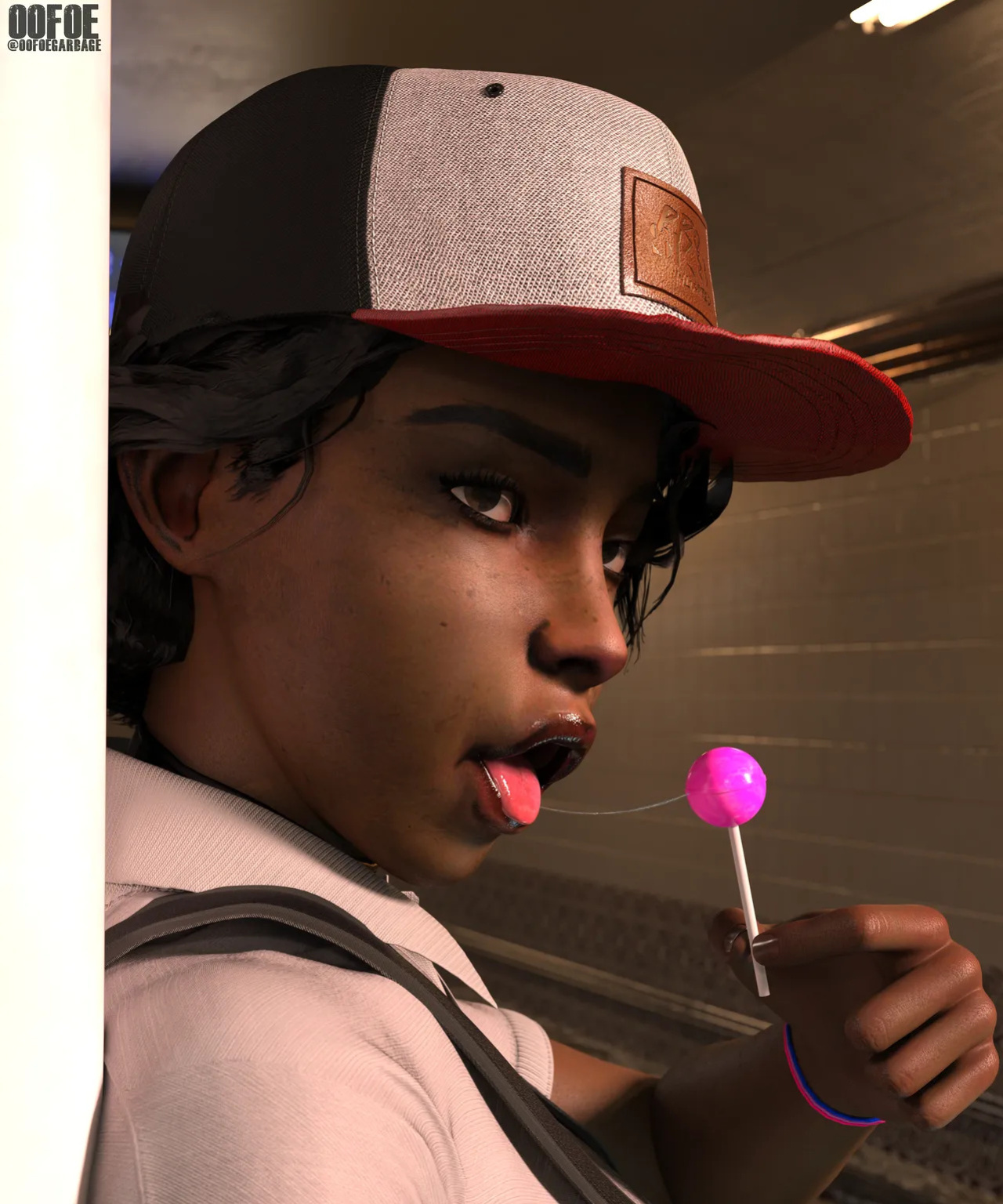 [oofoe] Clem on the Subway (The Walking Dead)
