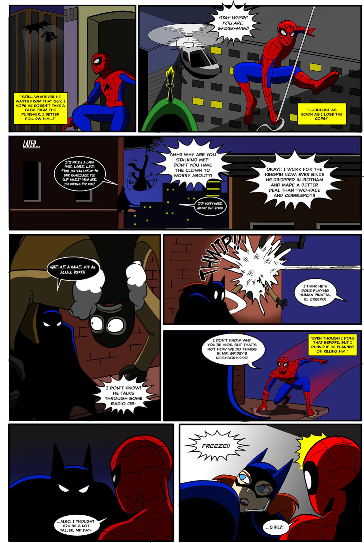 [AnTyep] Spider-Man and Batgirl (Ongoing) [Singular Page Edit]
