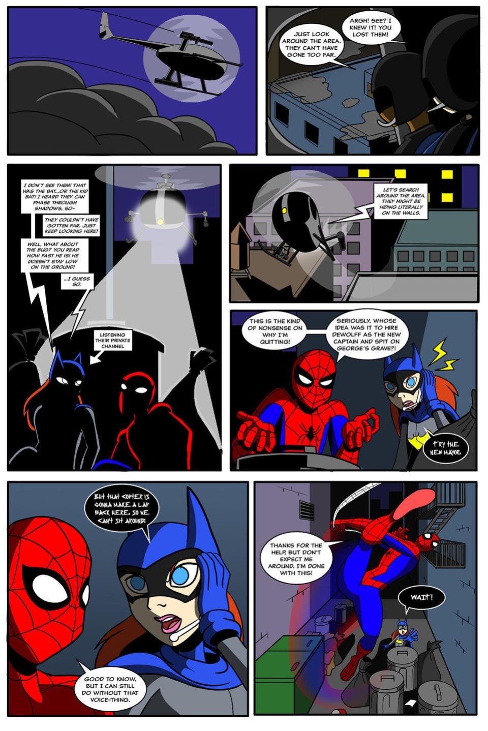 [AnTyep] Spider-Man and Batgirl (Ongoing) [Singular Page Edit]