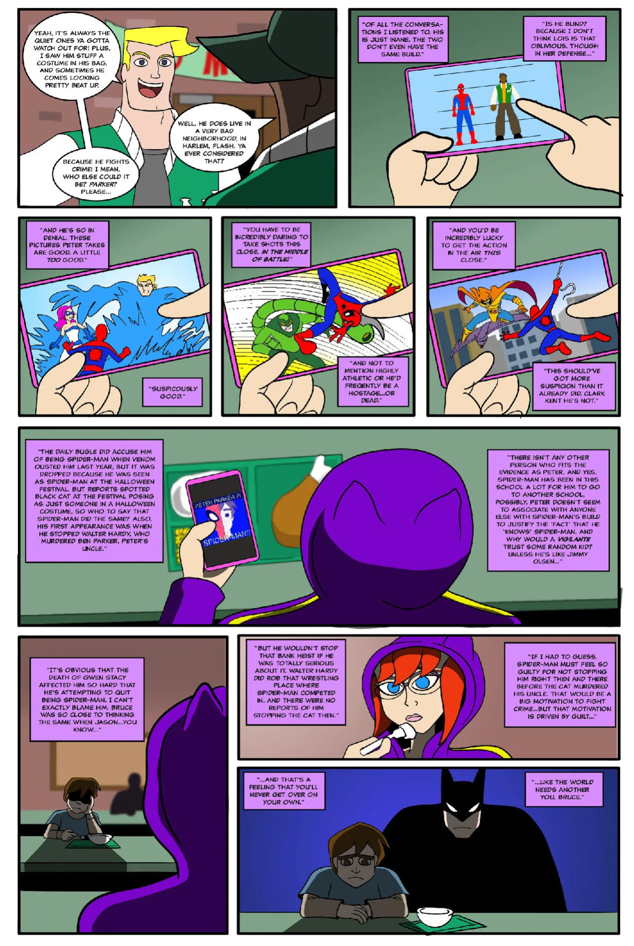 [AnTyep] Spider-Man and Batgirl (Ongoing) [Singular Page Edit]