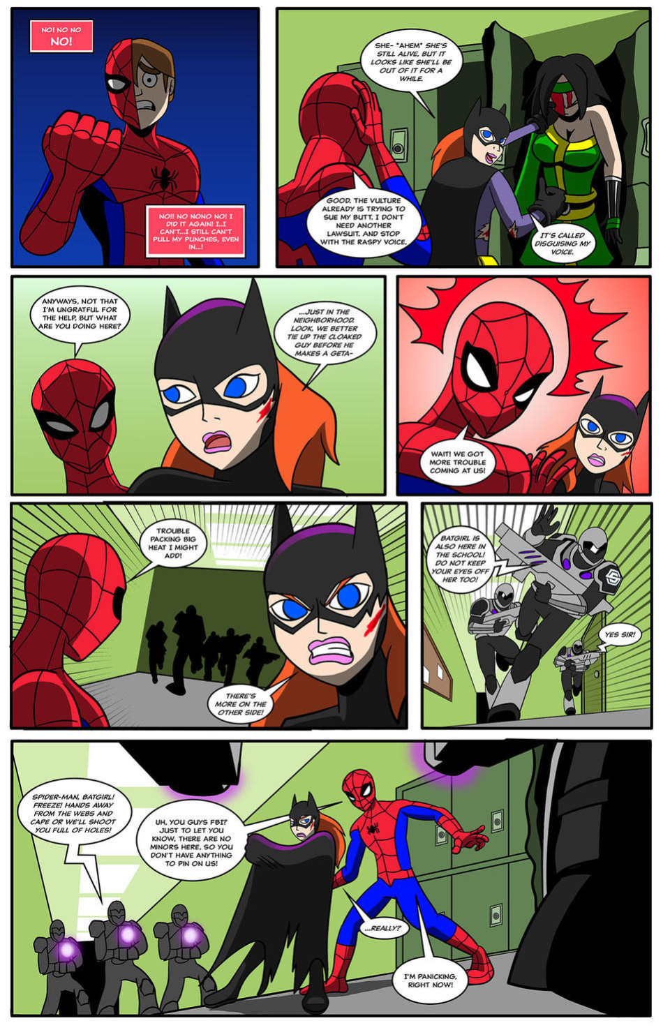 [AnTyep] Spider-Man and Batgirl (Ongoing) [Singular Page Edit]