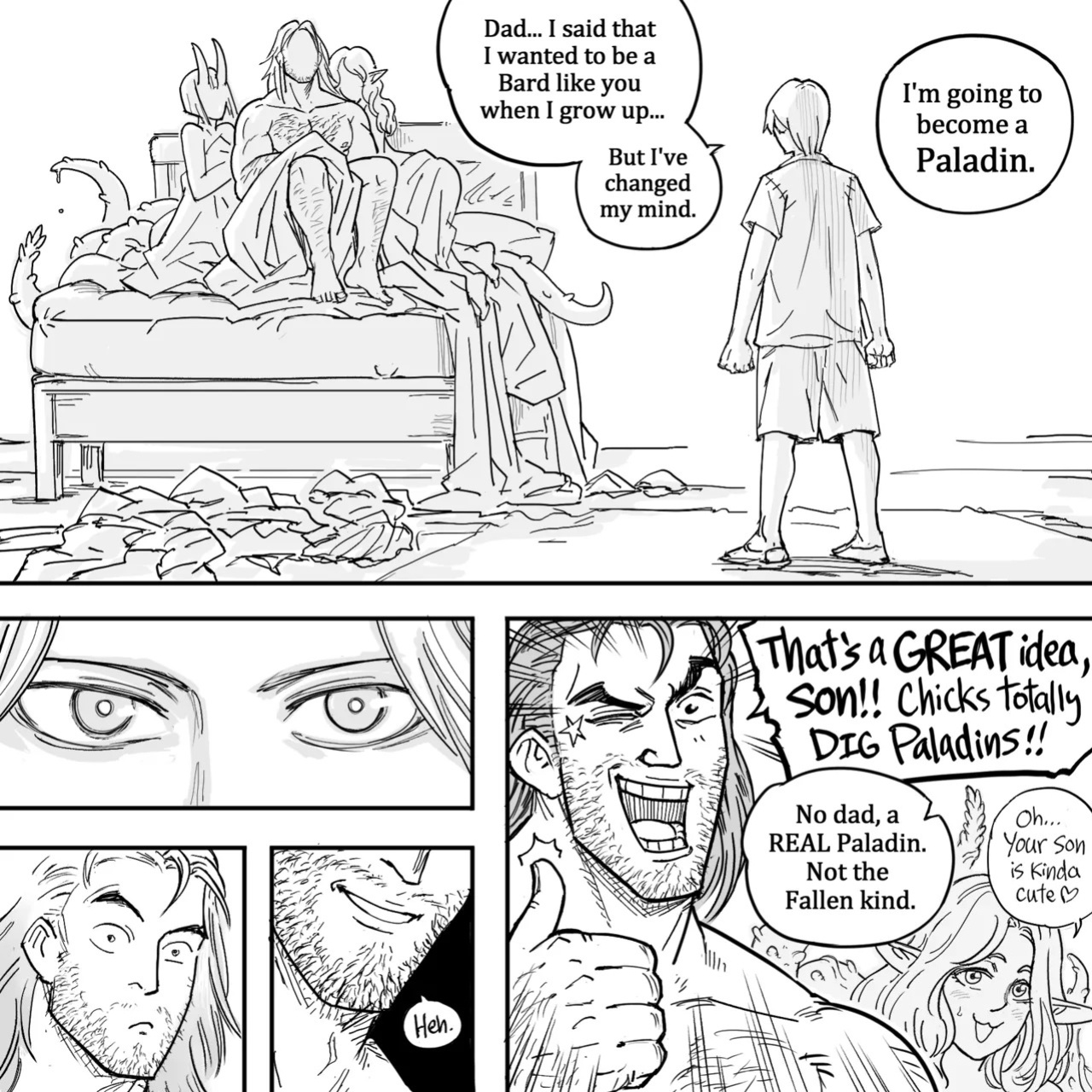 [BB (Baalbuddy)] My Dark Elf Stepsister Won't Leave Me Alone | ch.1-4 [ongoing]