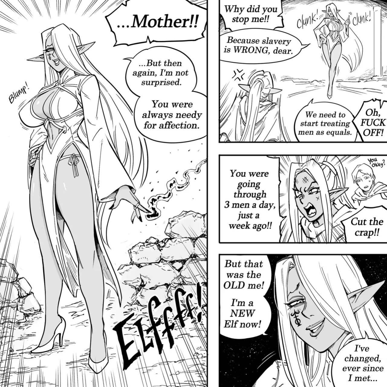 [BB (Baalbuddy)] My Dark Elf Stepsister Won't Leave Me Alone | ch.1-4 [ongoing]