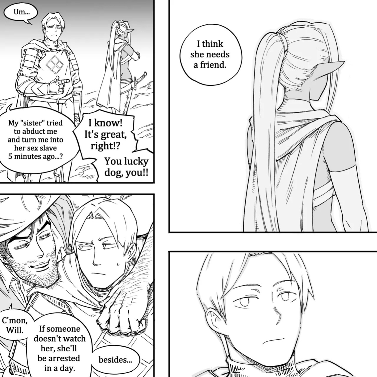 [BB (Baalbuddy)] My Dark Elf Stepsister Won't Leave Me Alone | ch.1-4 [ongoing]