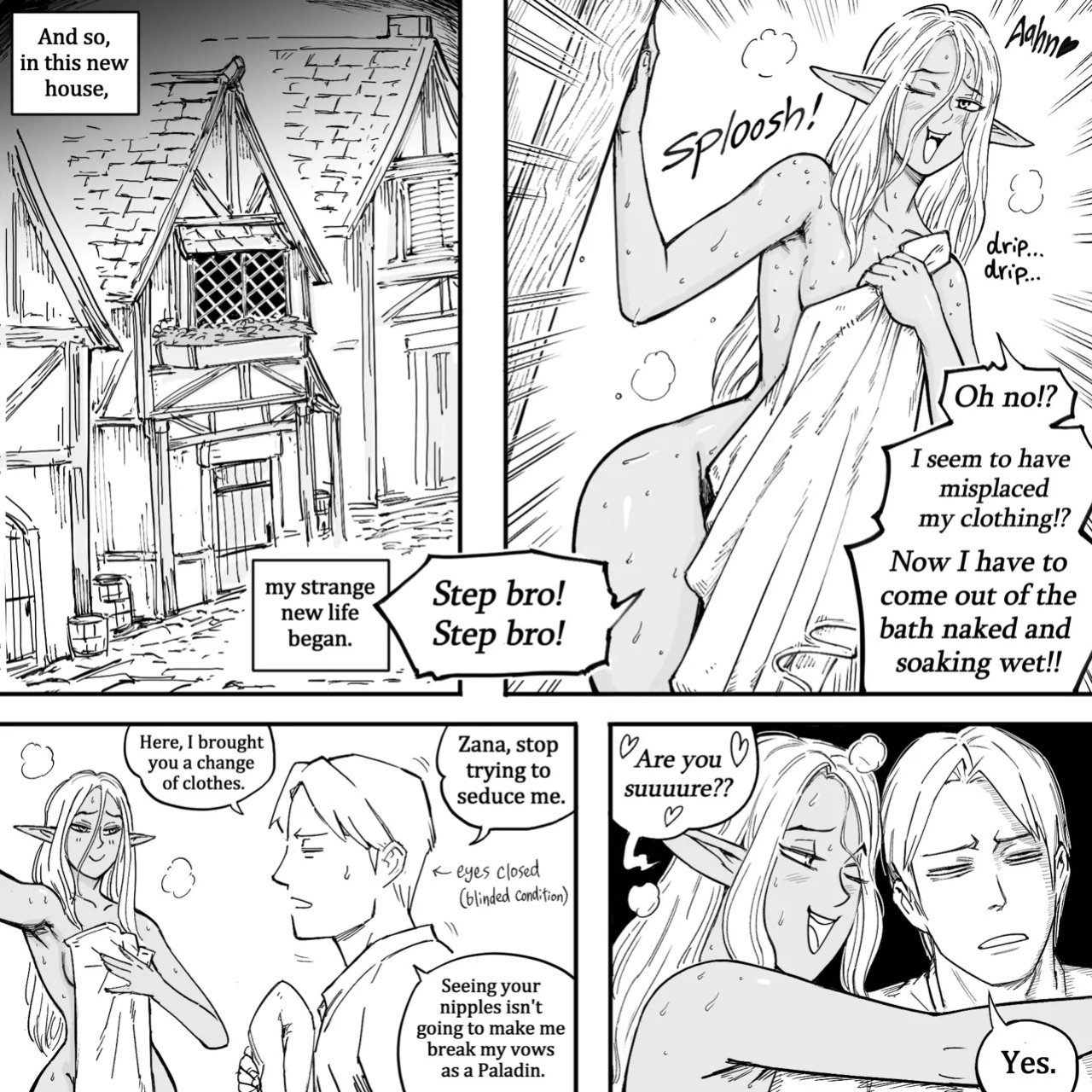 [BB (Baalbuddy)] My Dark Elf Stepsister Won't Leave Me Alone | ch.1-4 [ongoing]