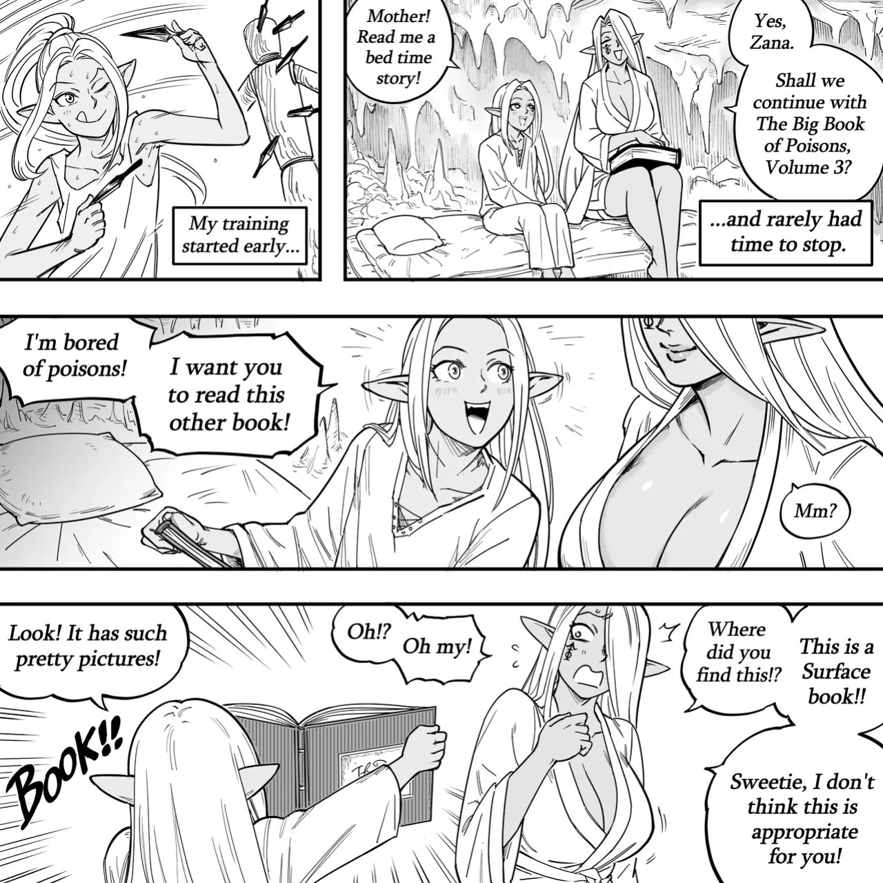 [BB (Baalbuddy)] My Dark Elf Stepsister Won't Leave Me Alone | ch.1-4 [ongoing]