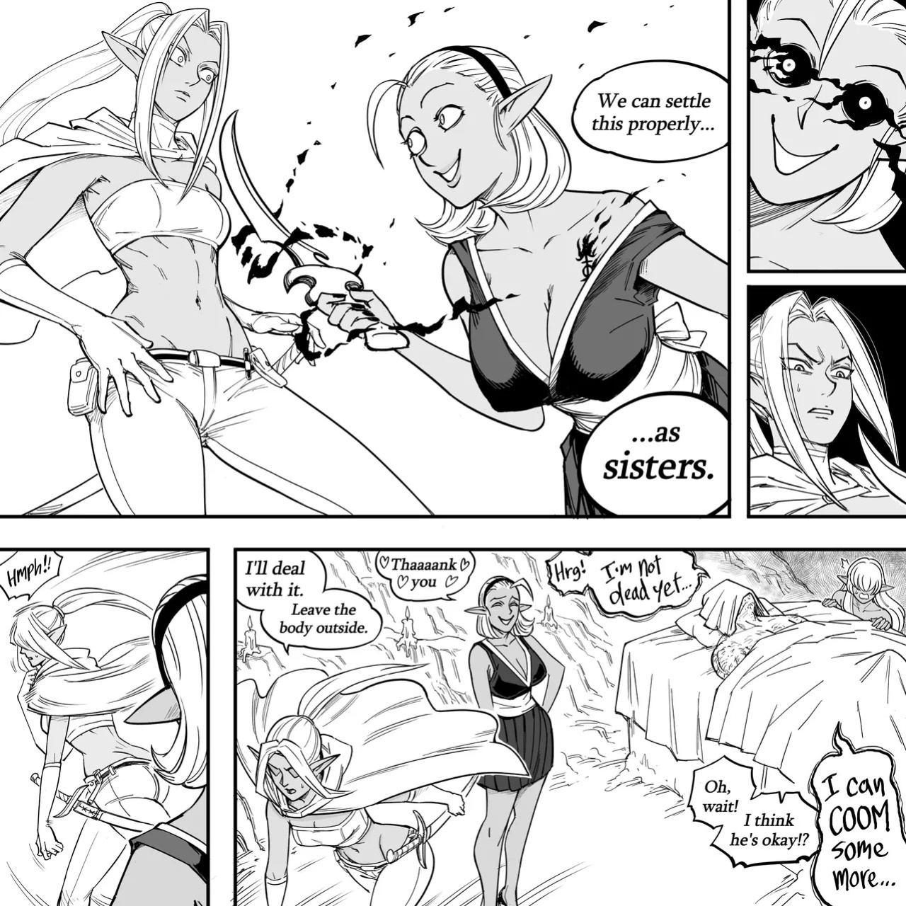 [BB (Baalbuddy)] My Dark Elf Stepsister Won't Leave Me Alone | ch.1-4 [ongoing]