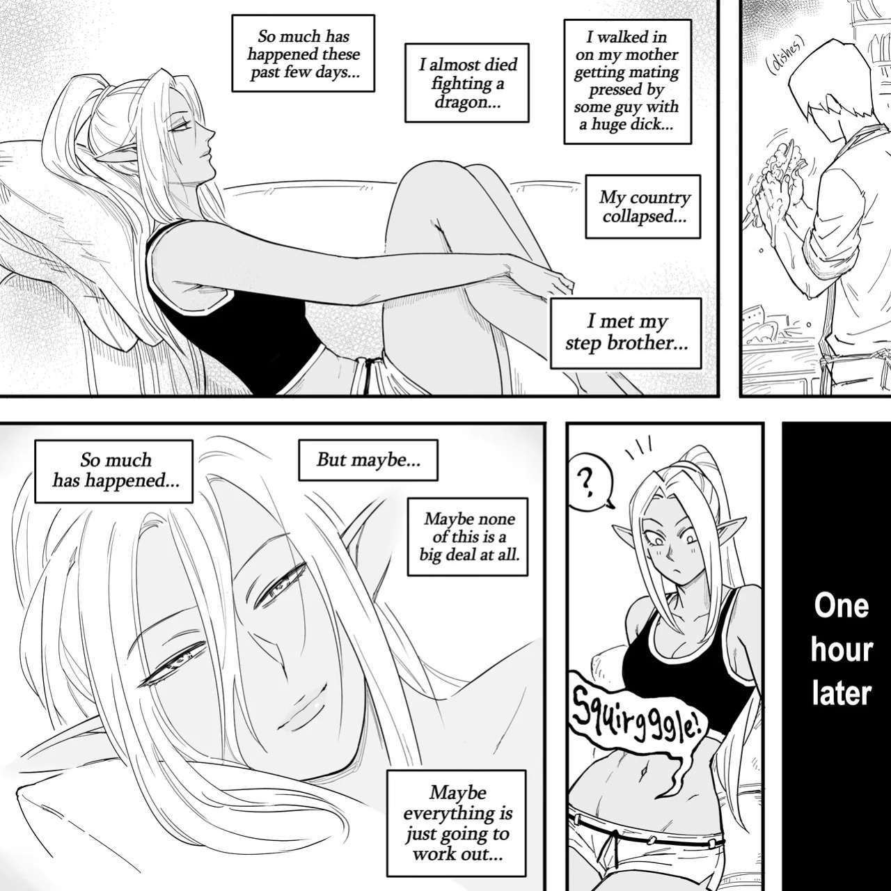 [BB (Baalbuddy)] My Dark Elf Stepsister Won't Leave Me Alone | ch.1-4 [ongoing]