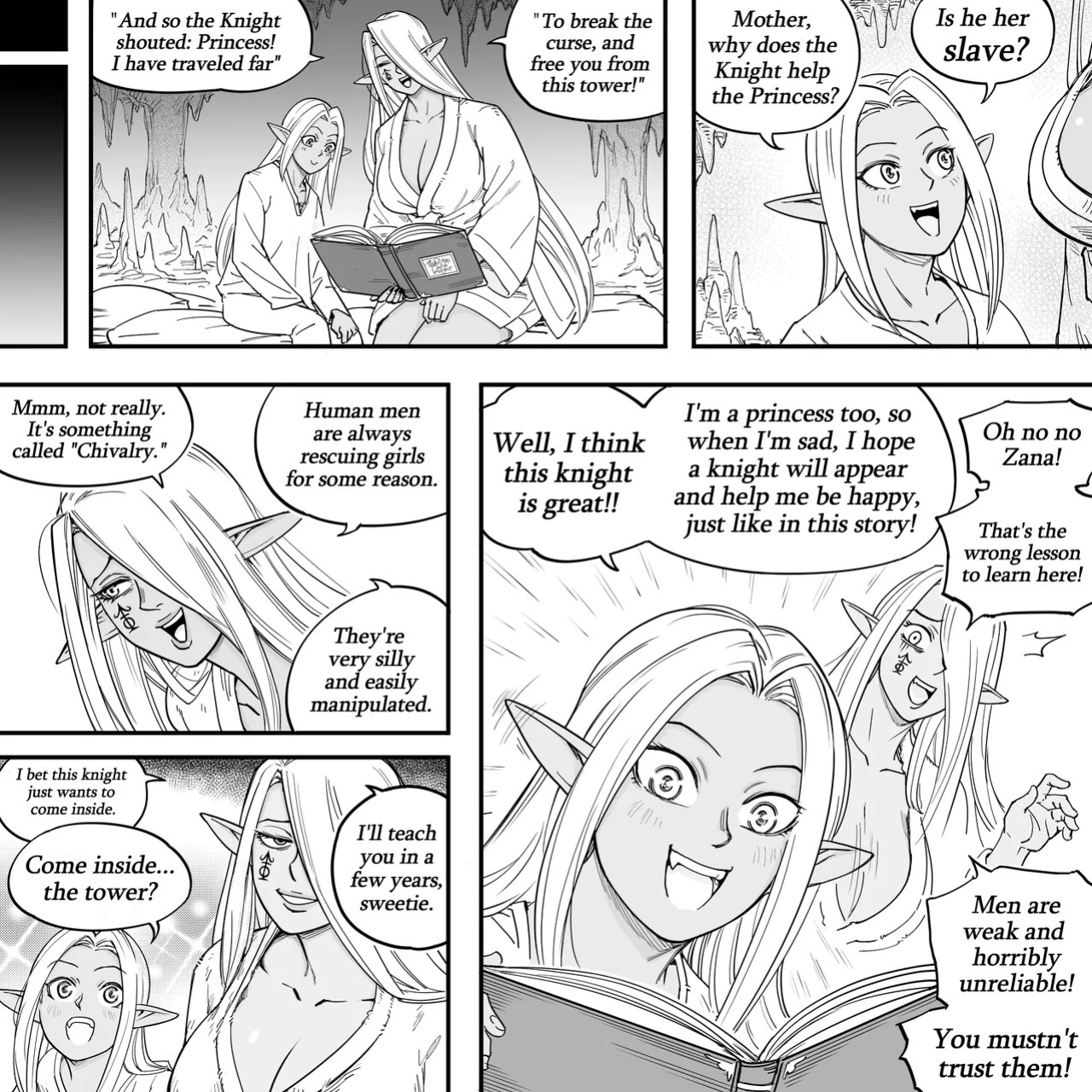 [BB (Baalbuddy)] My Dark Elf Stepsister Won't Leave Me Alone | ch.1-4 [ongoing]