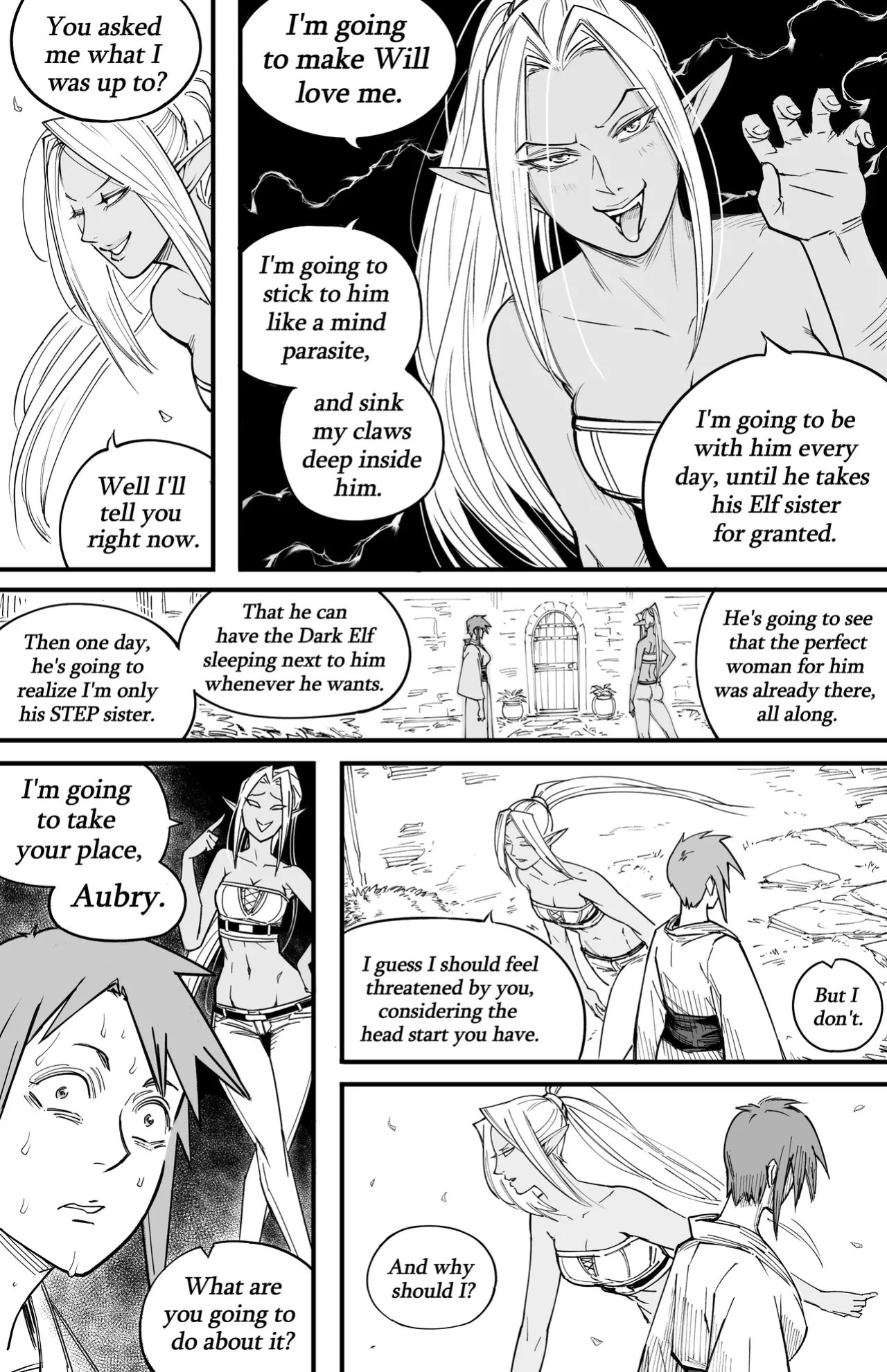 [BB (Baalbuddy)] My Dark Elf Stepsister Won't Leave Me Alone | ch.1-4 [ongoing]