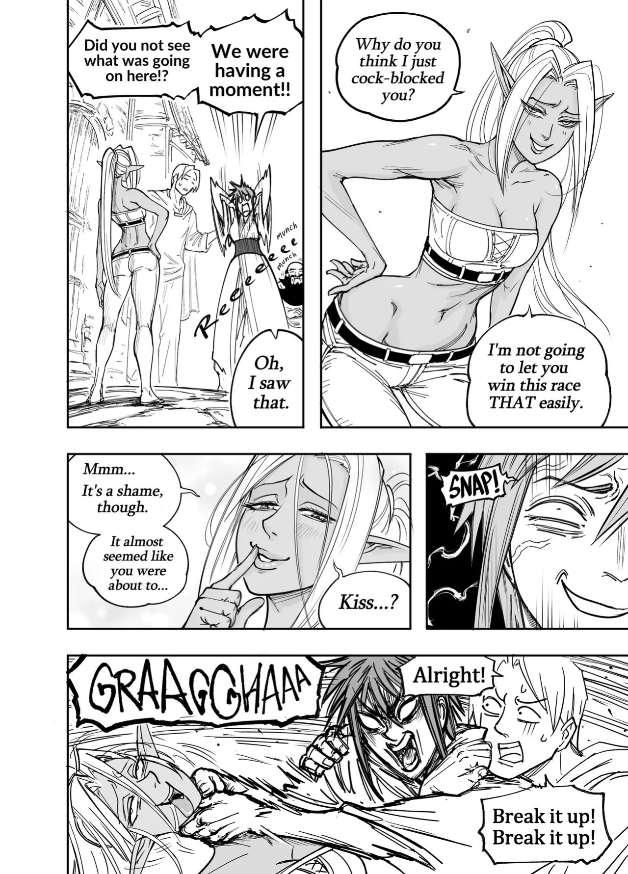 [BB (Baalbuddy)] My Dark Elf Stepsister Won't Leave Me Alone | ch.1-4 [ongoing]