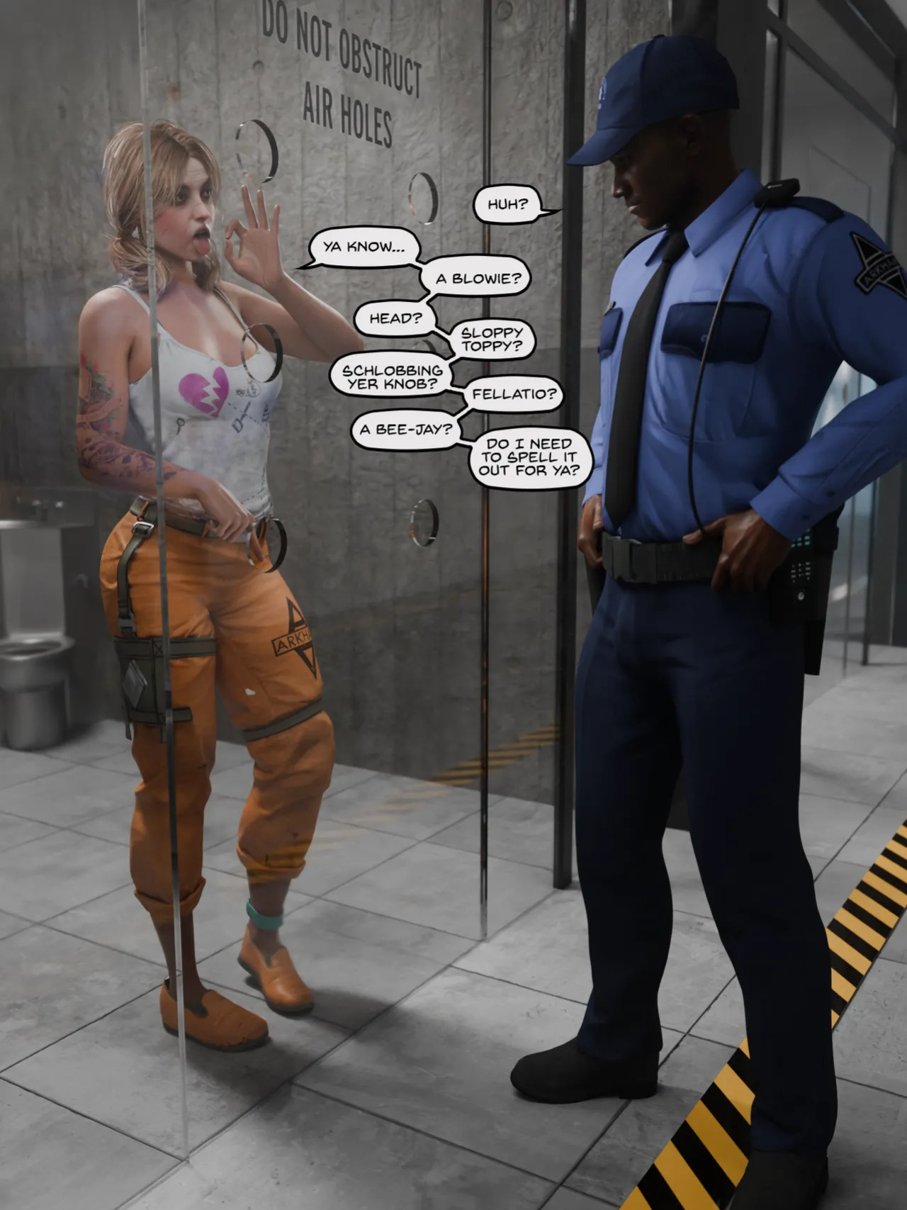 [Quick E] Arkham Asylum Glory Hole (Prisoner Outfit)