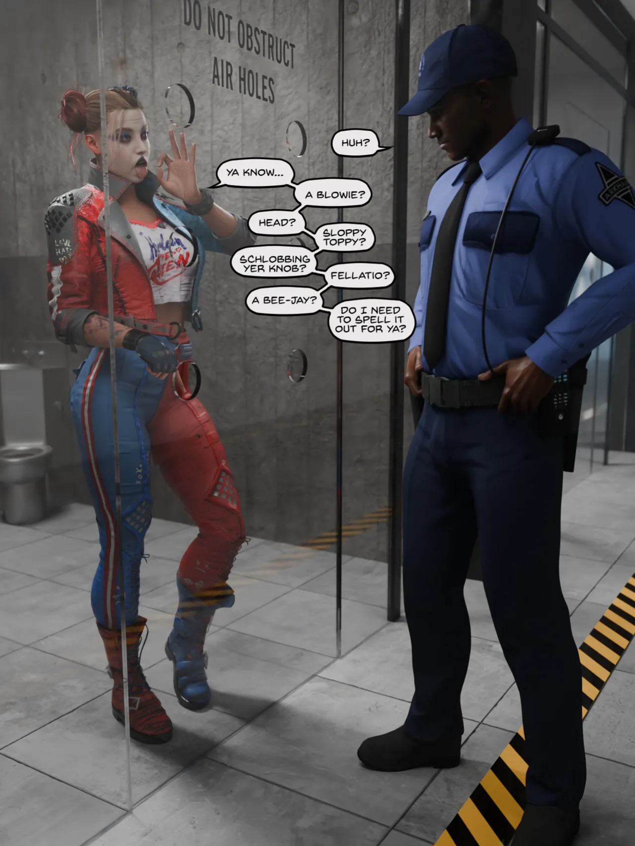 [Quick E] Arkham Asylum Glory Hole (Metallica Outfit)