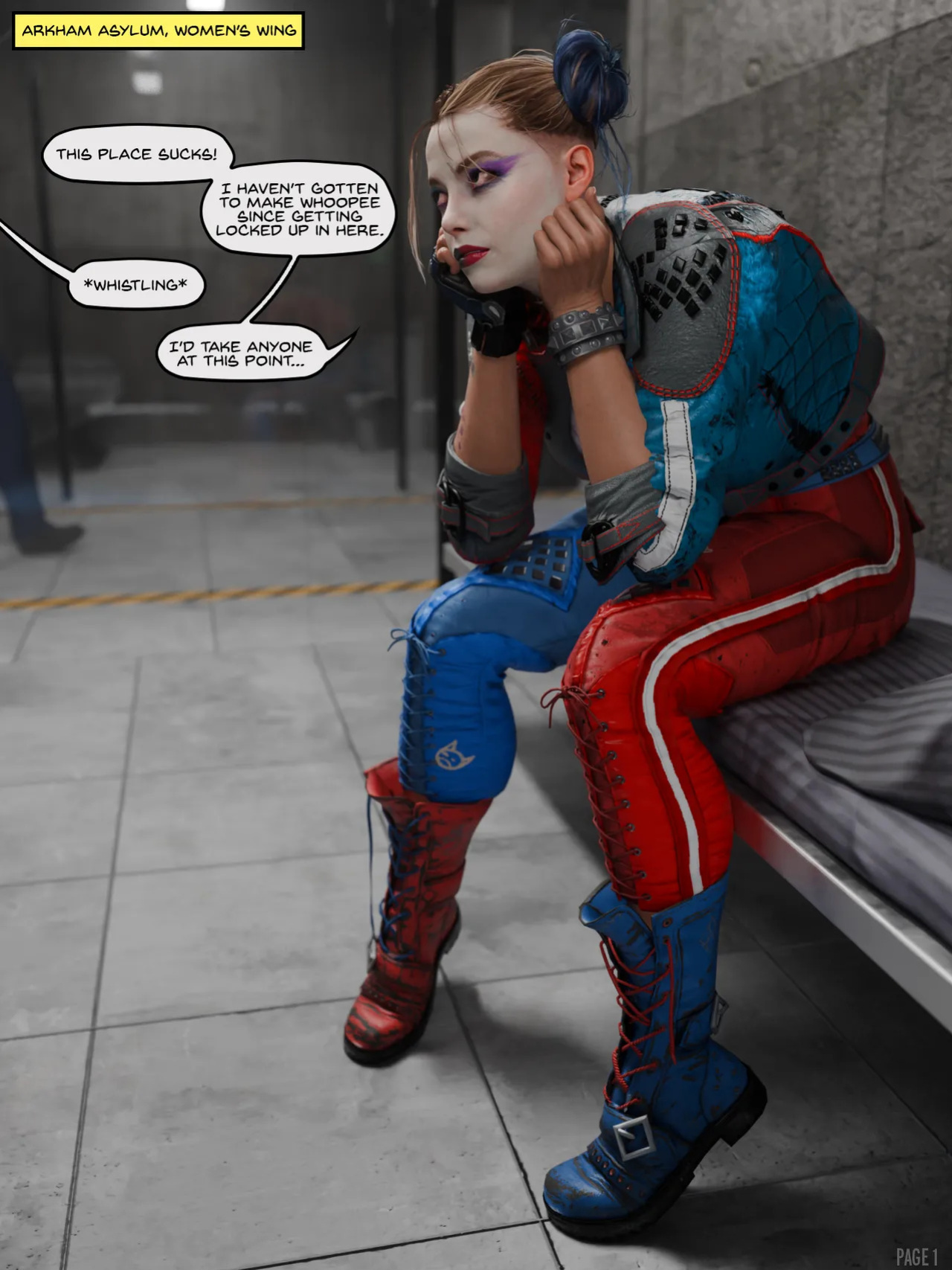 [Quick E] Arkham Asylum Glory Hole (Metallica Outfit)