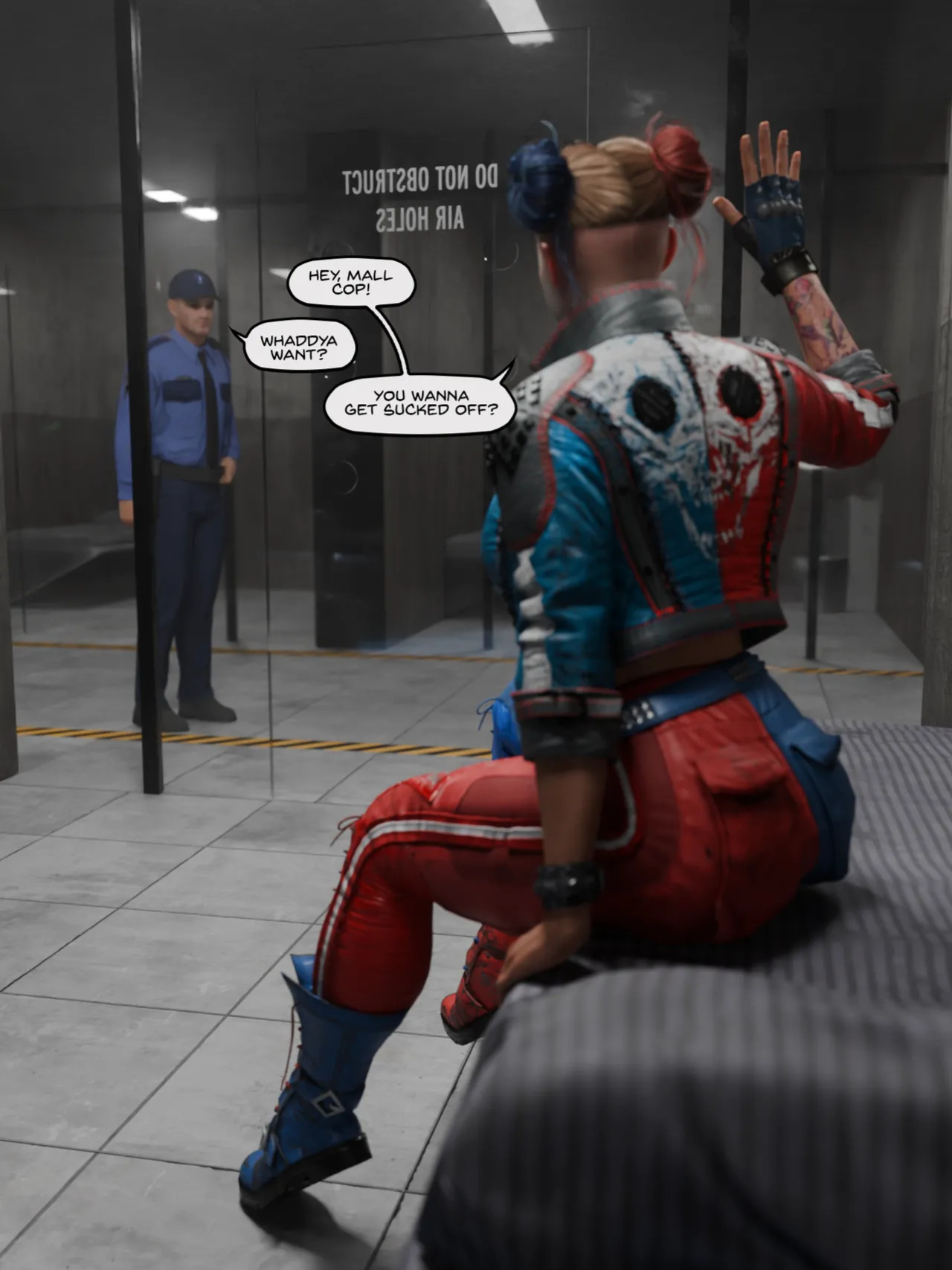 [Quick E] Arkham Asylum Glory Hole (Metallica Outfit)