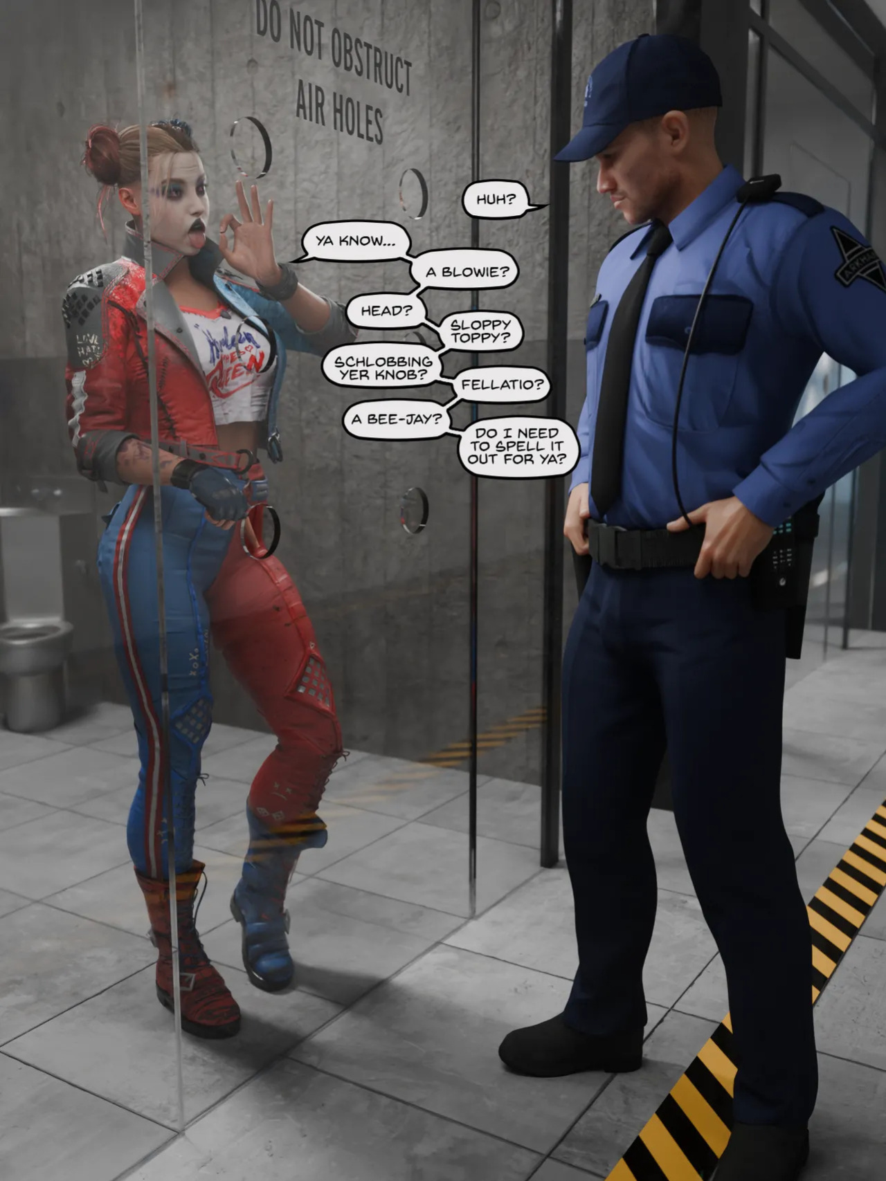 [Quick E] Arkham Asylum Glory Hole (Metallica Outfit)