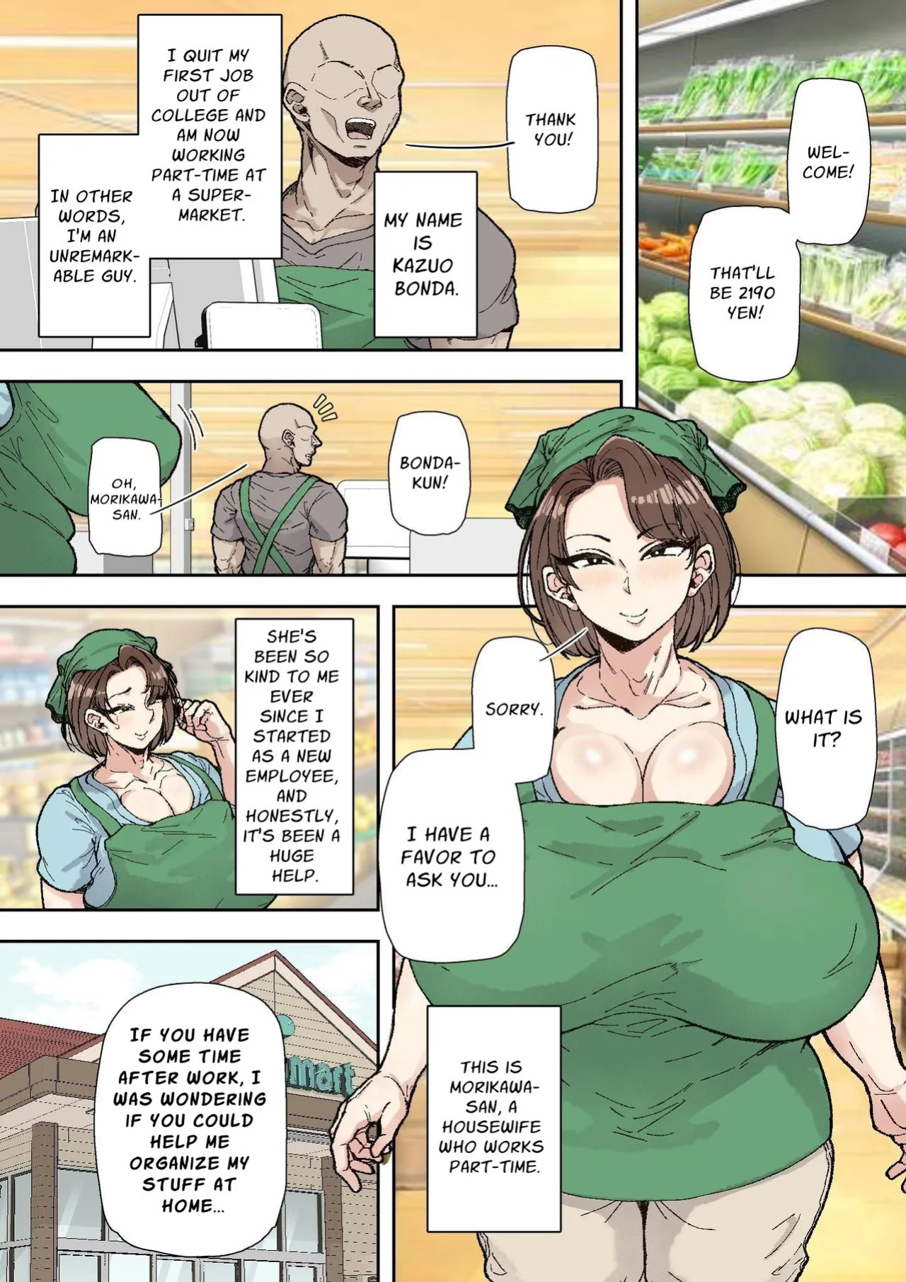 [Marui Square] Morikawa Minako (42) Beit-saki no Deka Chin-kun ni Assari Kan Ochi | Minako Morikawa (42) Easily Falls to the Big Dick Guy at Work [English] [Solid Rose]