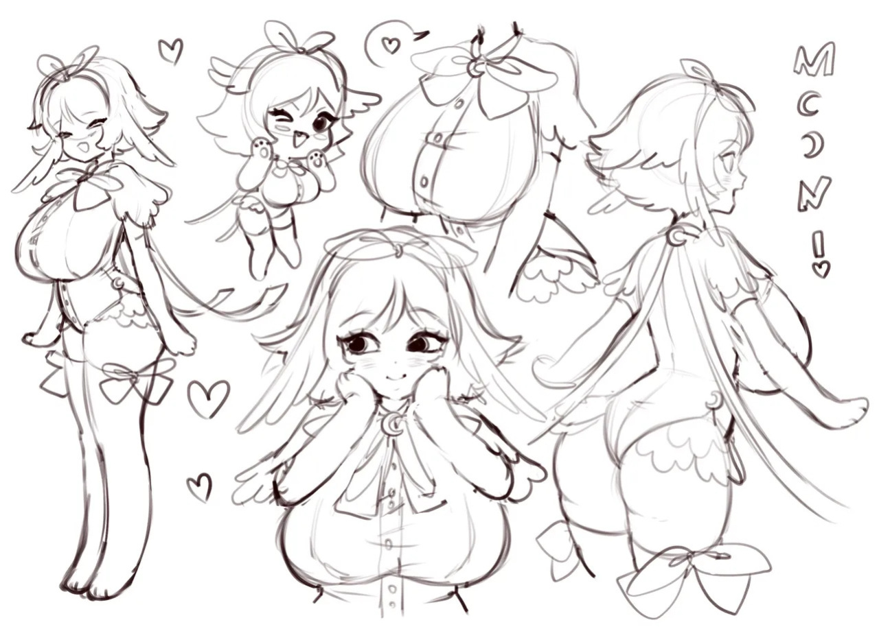 [Moon] Sketches,Wips,Character Designes and Short Comics