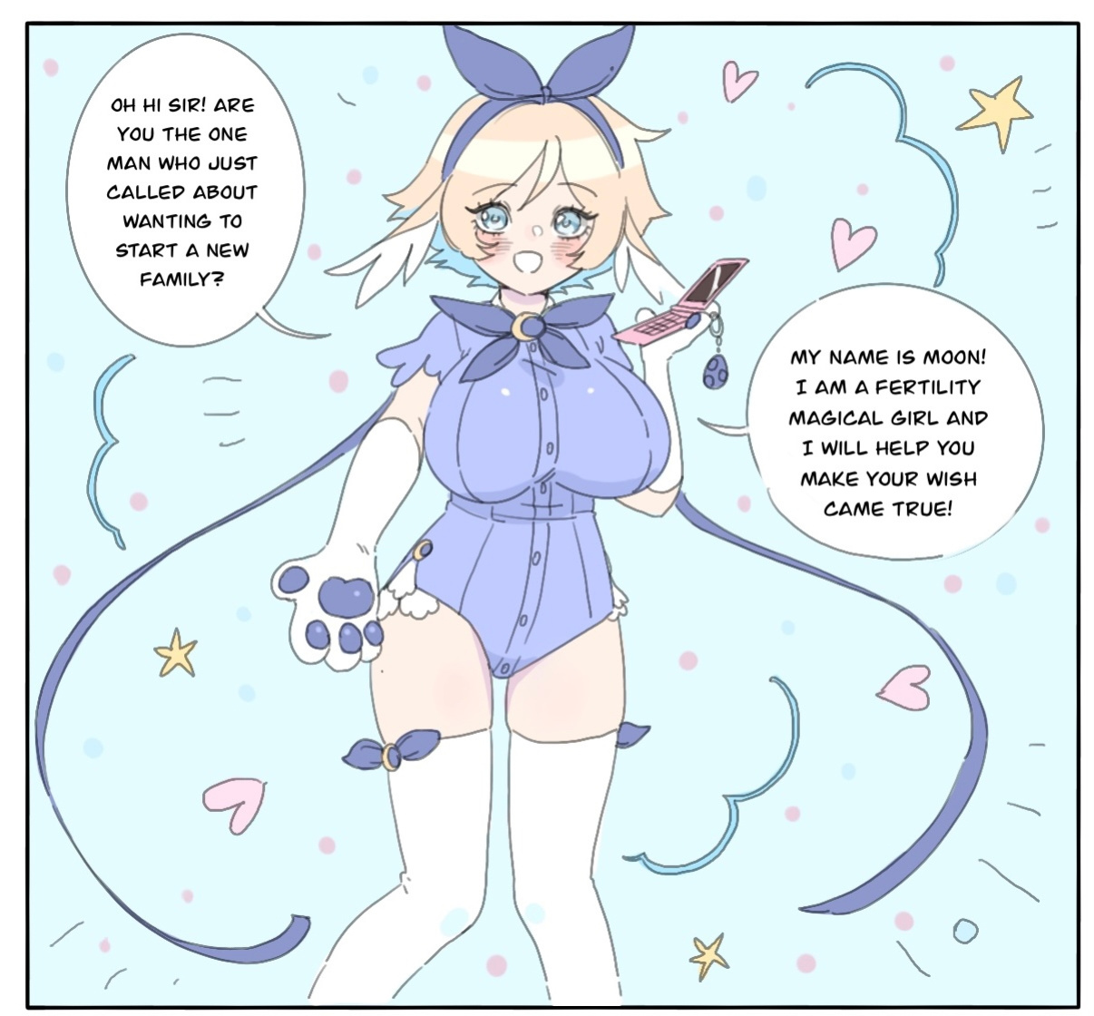[Moon] Pregnancy process with moon (comic)