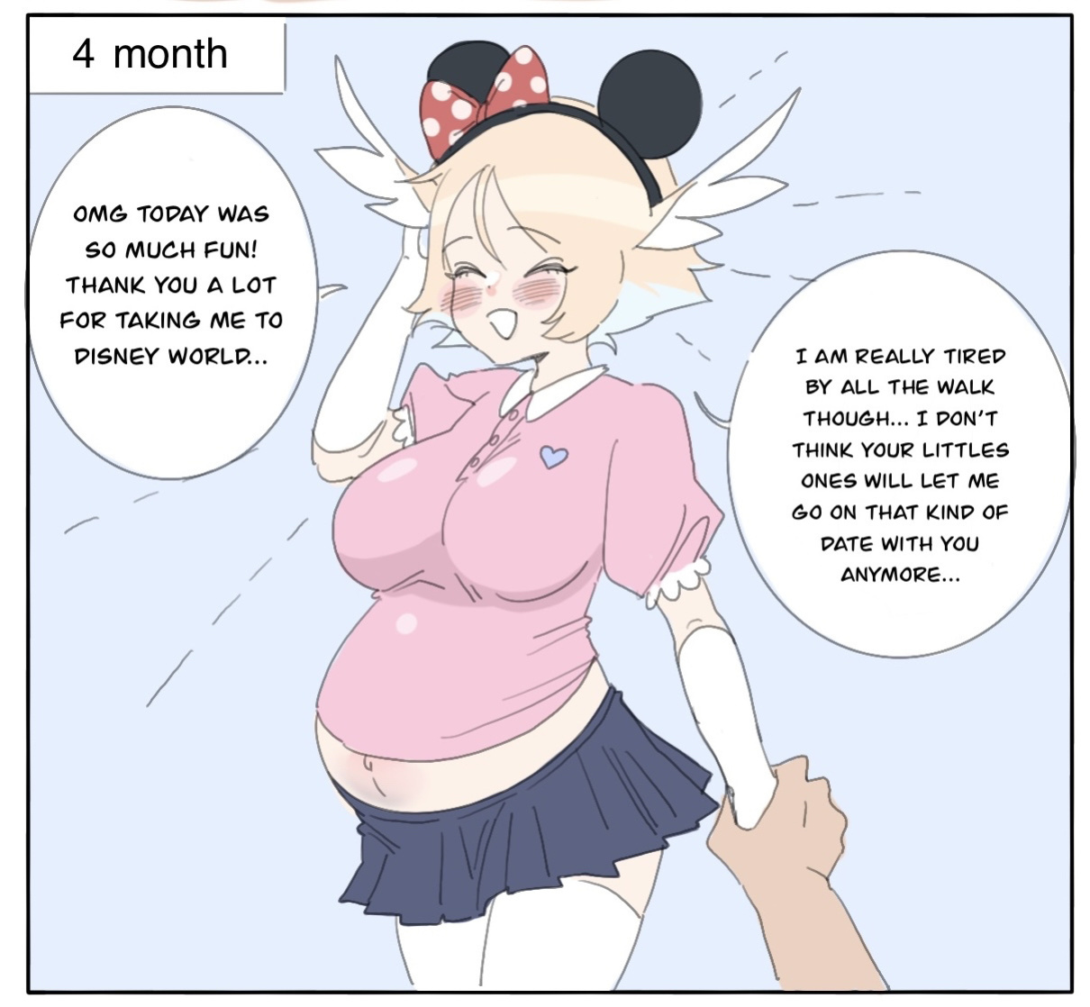 [Moon] Pregnancy process with moon (comic)