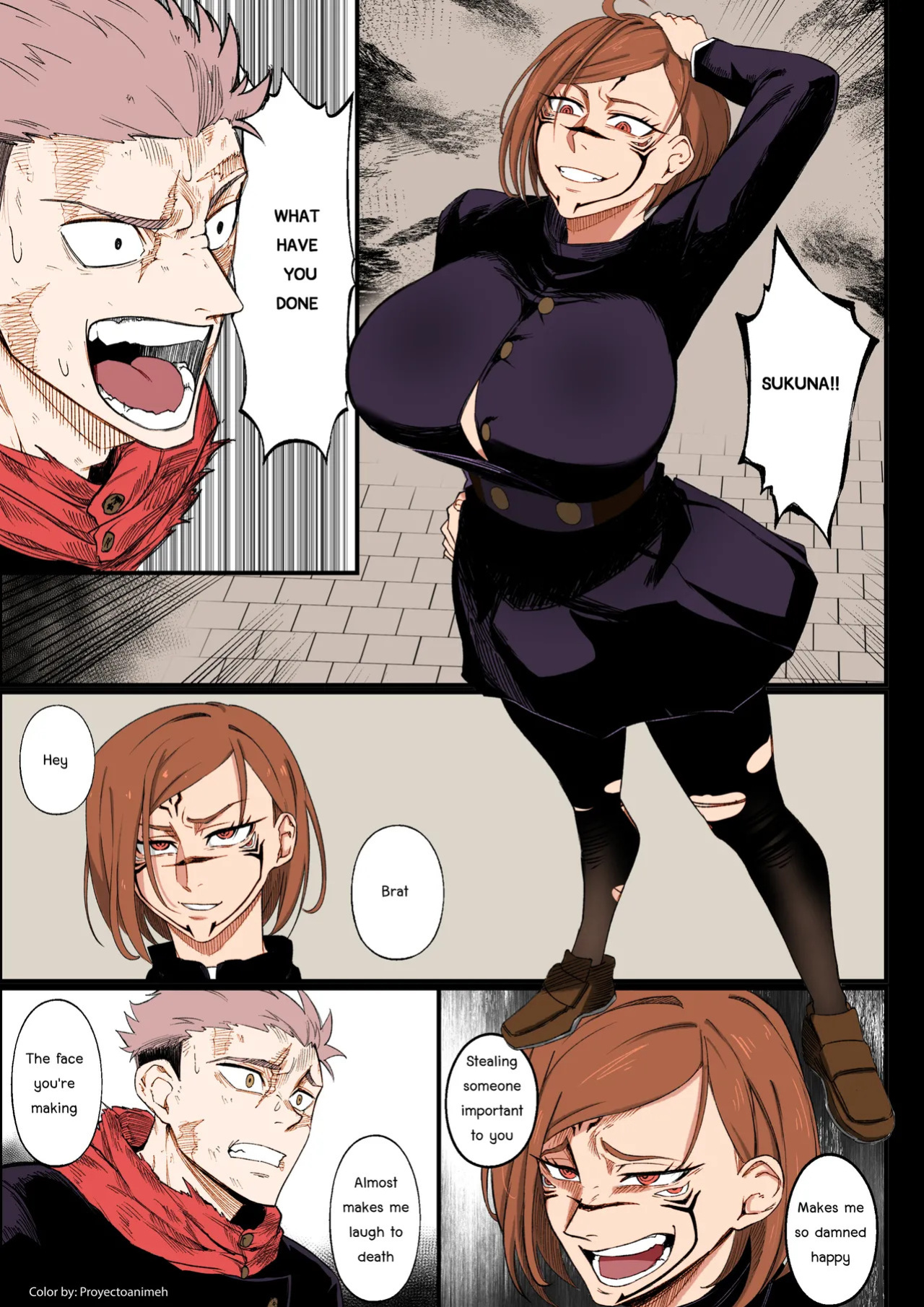 [NesZ] Bad Nobara (Jujutsu Kaisen) [uncensored+HQ] Color by: proyectoanimeh