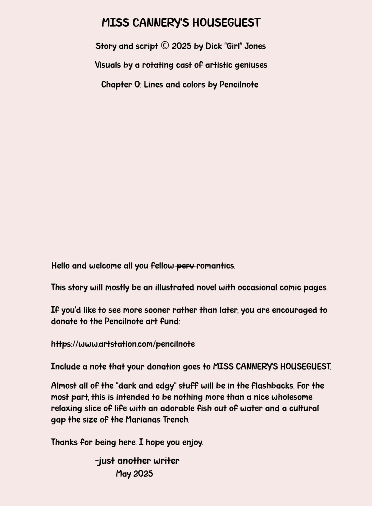 [Pencilnote] Miss Cannery's Houseguest (OCs) [Ongoing] [ENG]