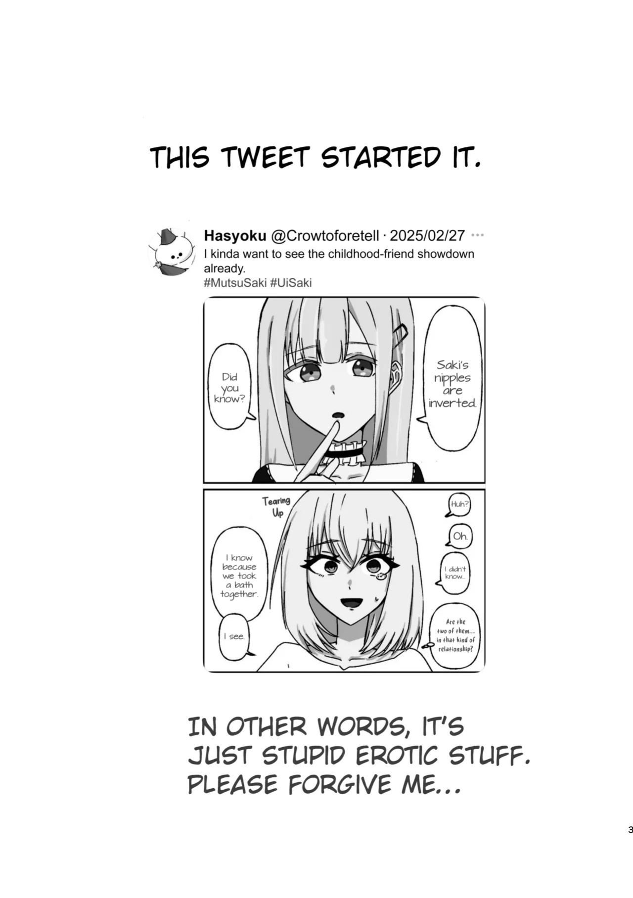 [Kraken (Hasyoku)] Is it true that Saki-chan has inverted nipples!? (BanG Dream! Ave Mujica) [English] [Paradisus Translations] [Digital]