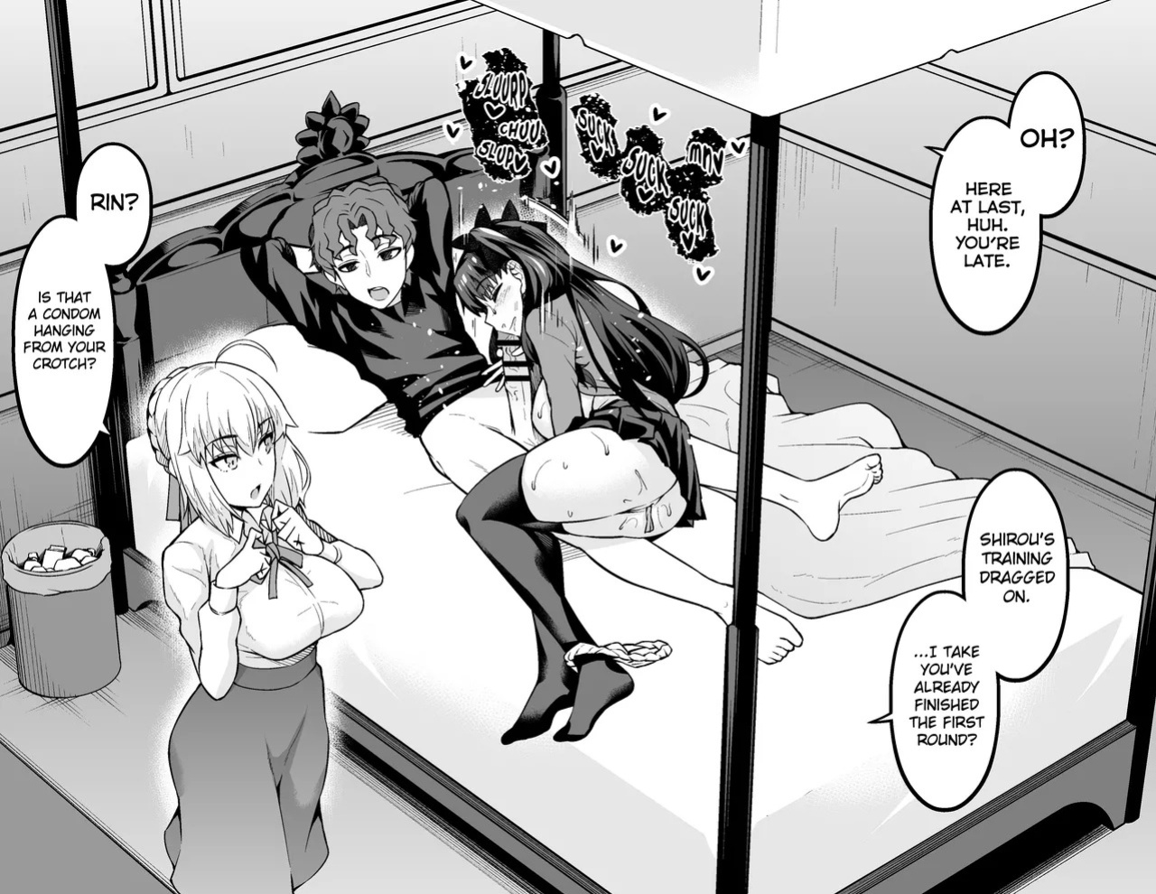 [Ankoman] Saoyaku Shinji ga Saber-tachi to Yarimakuru Hon | Shinji, the Stud, has Wild Sex with Saber and the Others (Fate/stay night) [English Translation Compilation]