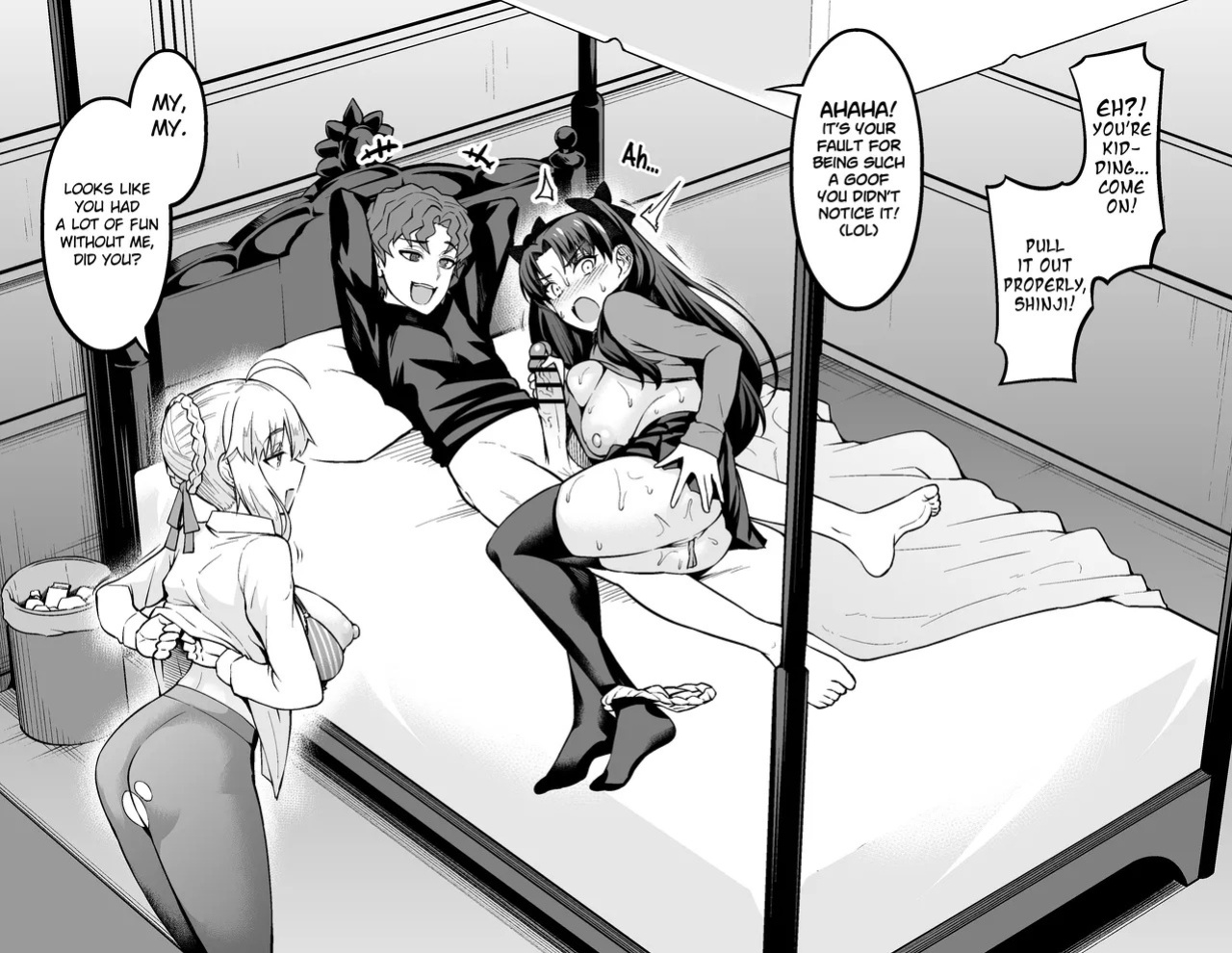 [Ankoman] Saoyaku Shinji ga Saber-tachi to Yarimakuru Hon | Shinji, the Stud, has Wild Sex with Saber and the Others (Fate/stay night) [English Translation Compilation]