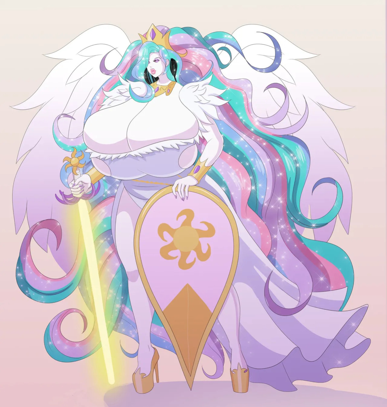 Annon MLP Celestia, Luna, Scitwi, Sunset, Trixie, Starlight