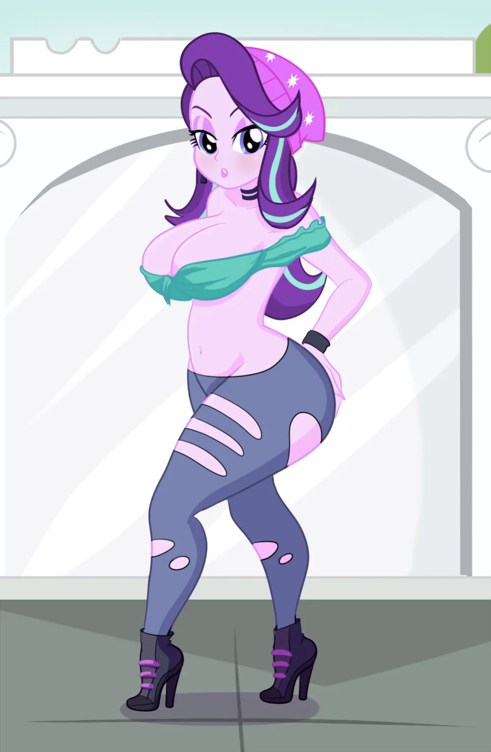 Annon MLP Celestia, Luna, Scitwi, Sunset, Trixie, Starlight