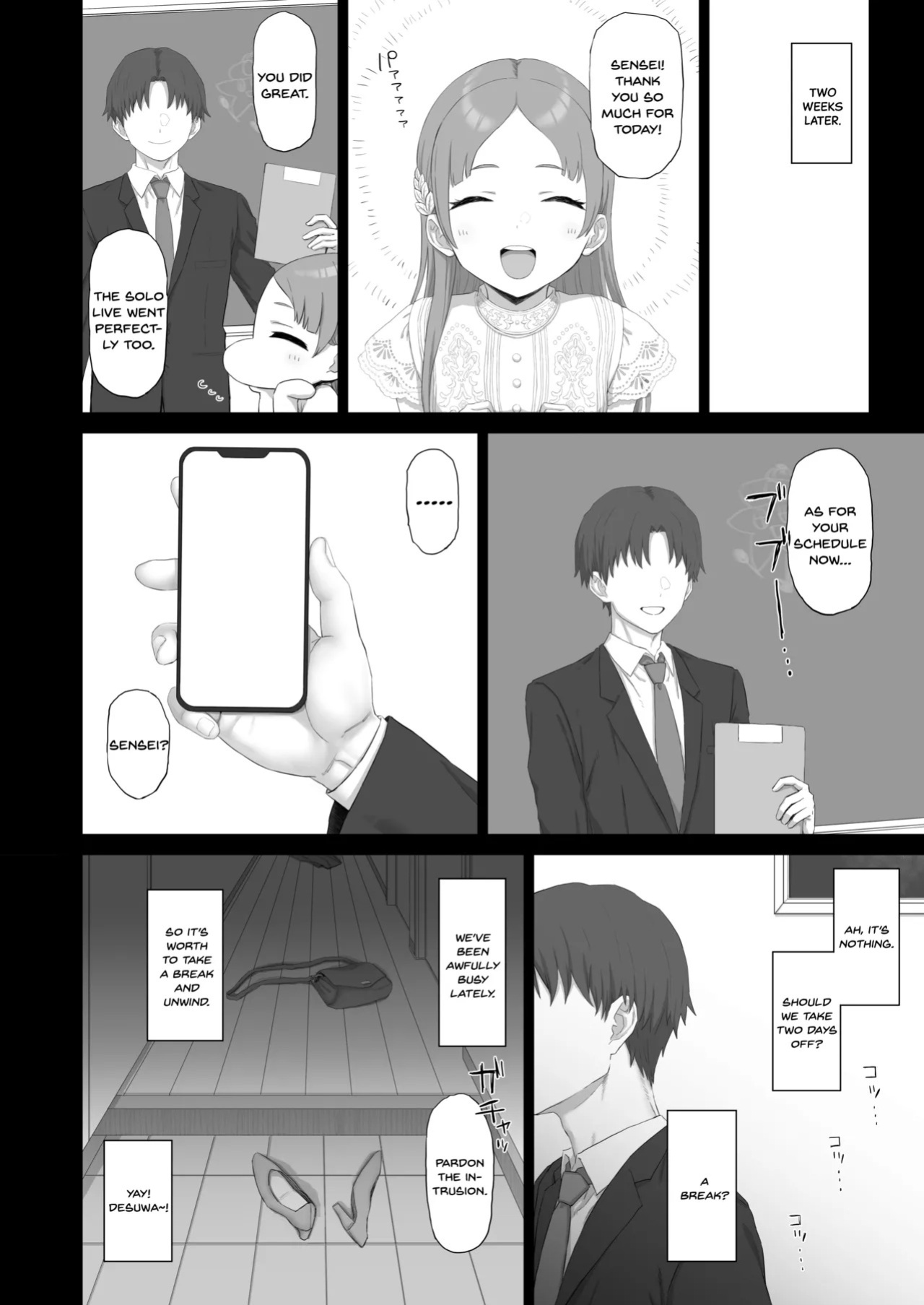 [Gomuhachi (Gomu)] Neo-sensei no Sentaku (Gakuen IDOLM@STER) [English] [SDTLs] [Digital]