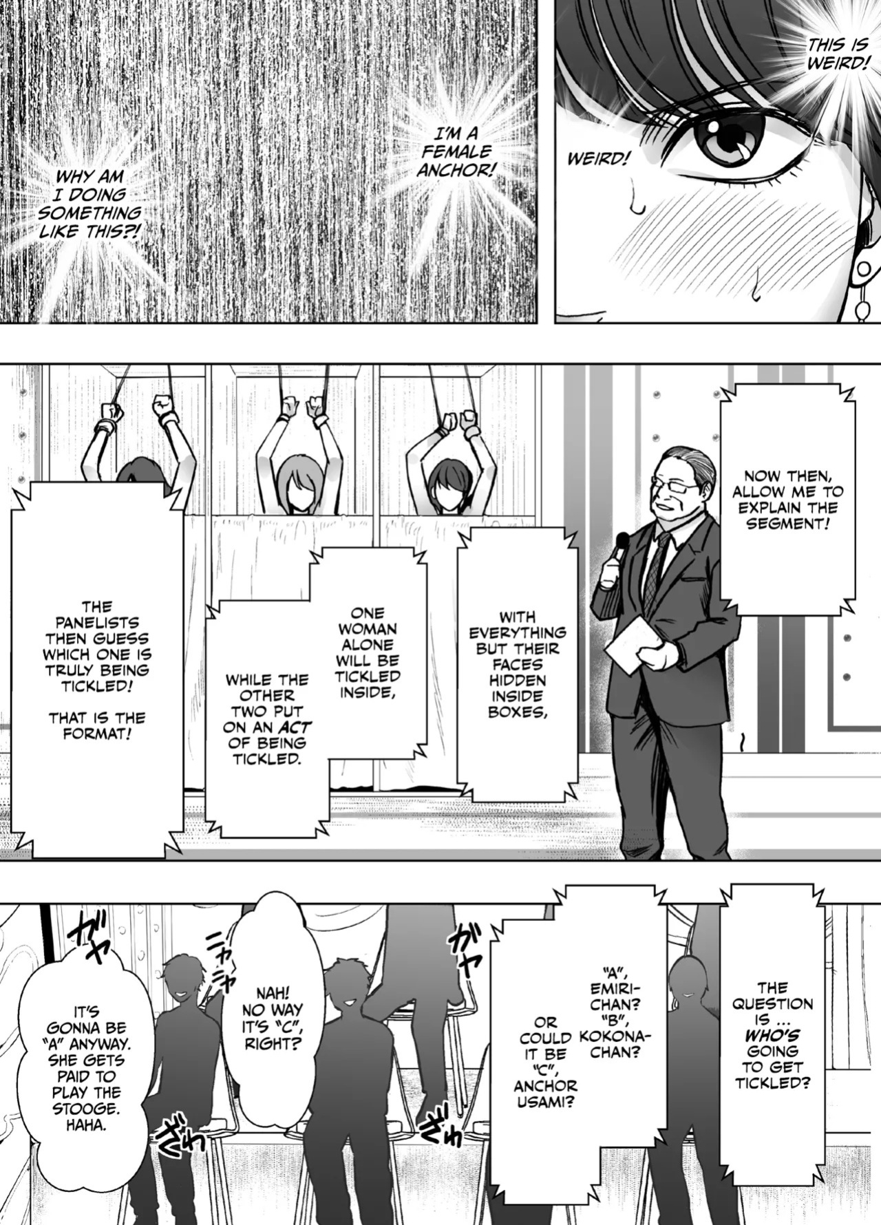 [Crimson] Namaiki na Joshi Announcer ga Kakushita AD ni Wakaraserareru made 3 [English] [CulturedCommissions]