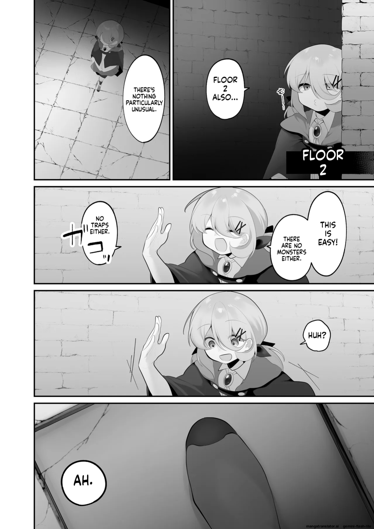 [Me no Kataki (Akinashi Koyomi)] Jishou Tensai Shoujo, Ero Trap Dungeon ni Idomu ~Sugureta Zunou to Boudai na Maryoku to Saikyou no Omamori de Musou Shimasu~ [English] [SCANMTL]